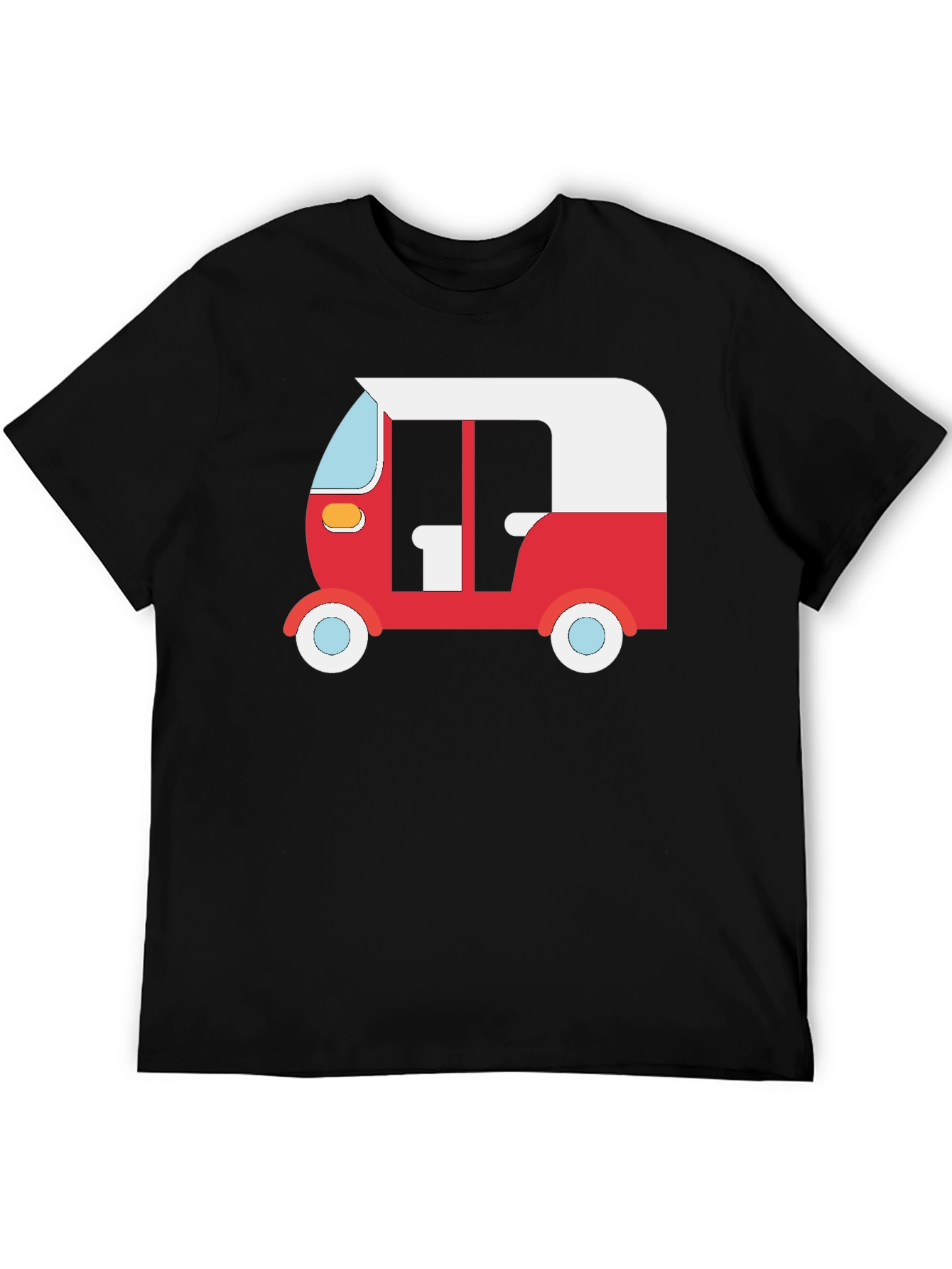 Black Auto Rickshaw Graphic Tee - Black view 5