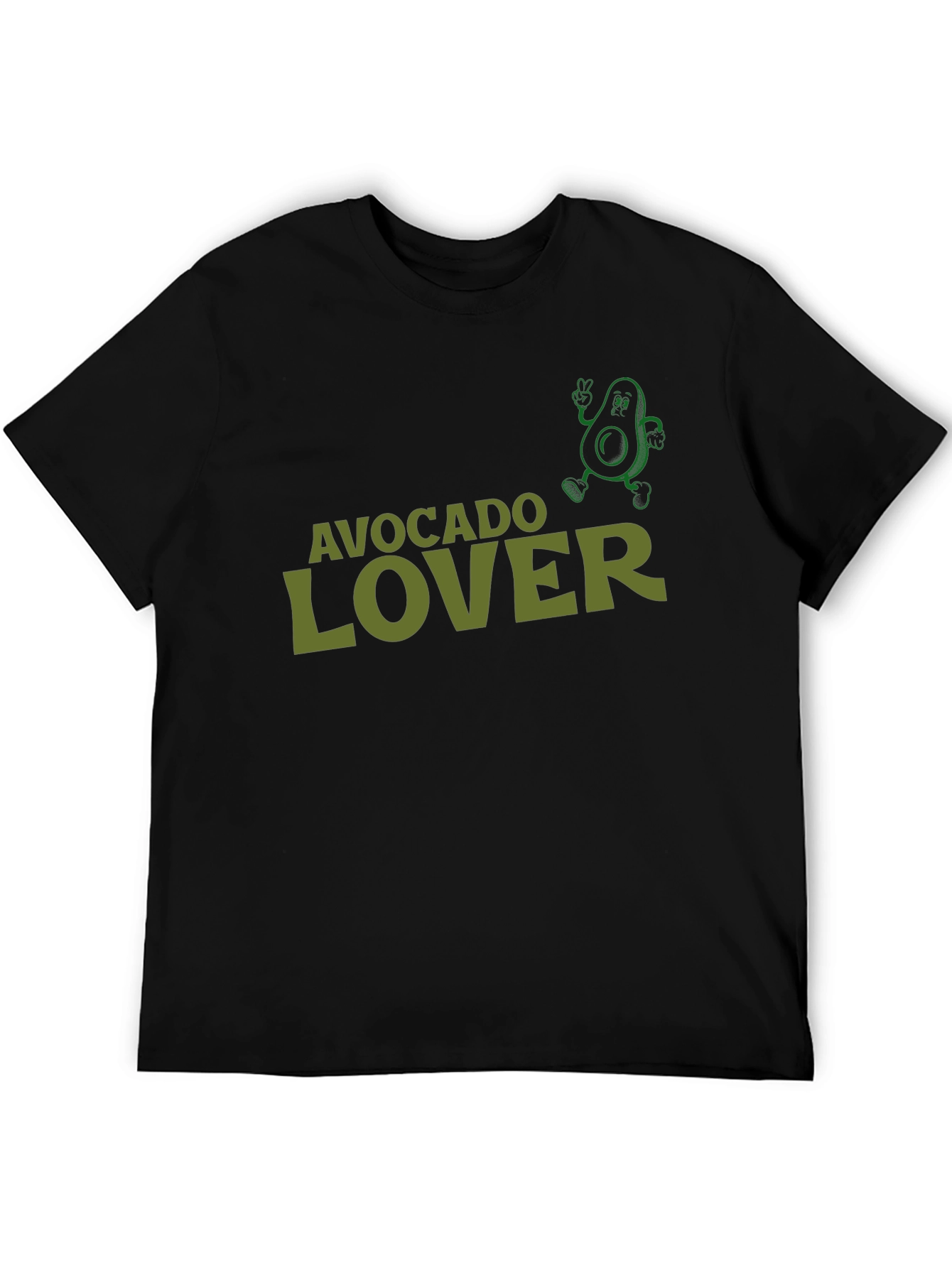 Black Avocado Lover T-Shirt Funny Avocado Graphic Tee view 5