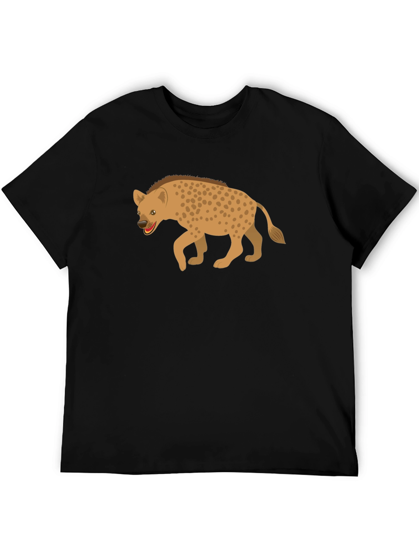 Black Hyena Graphic Tee - Black Cotton Shirt view 5