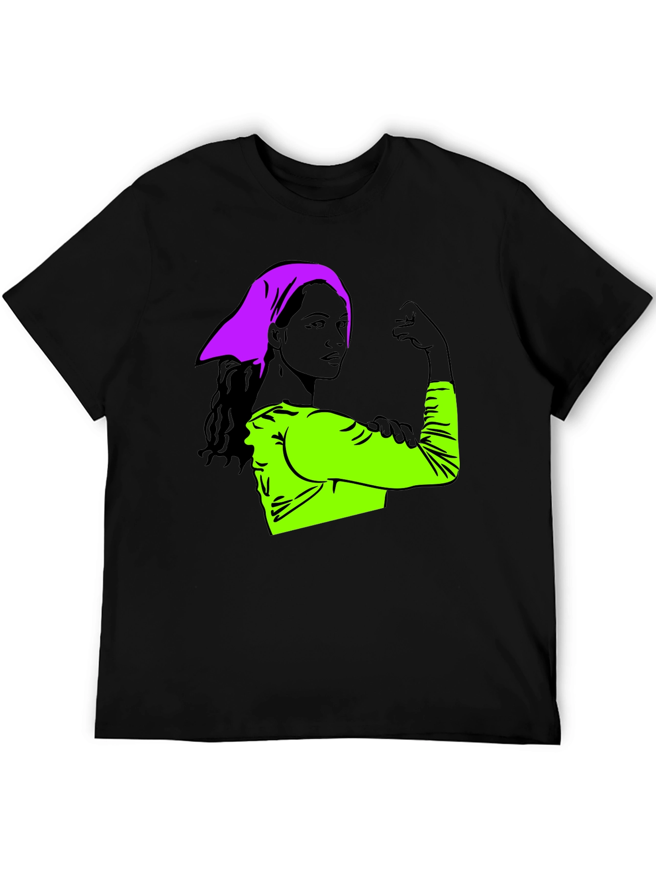 Feminist Empowerment Graphic Tee - Rosie the Riveter Style - 5