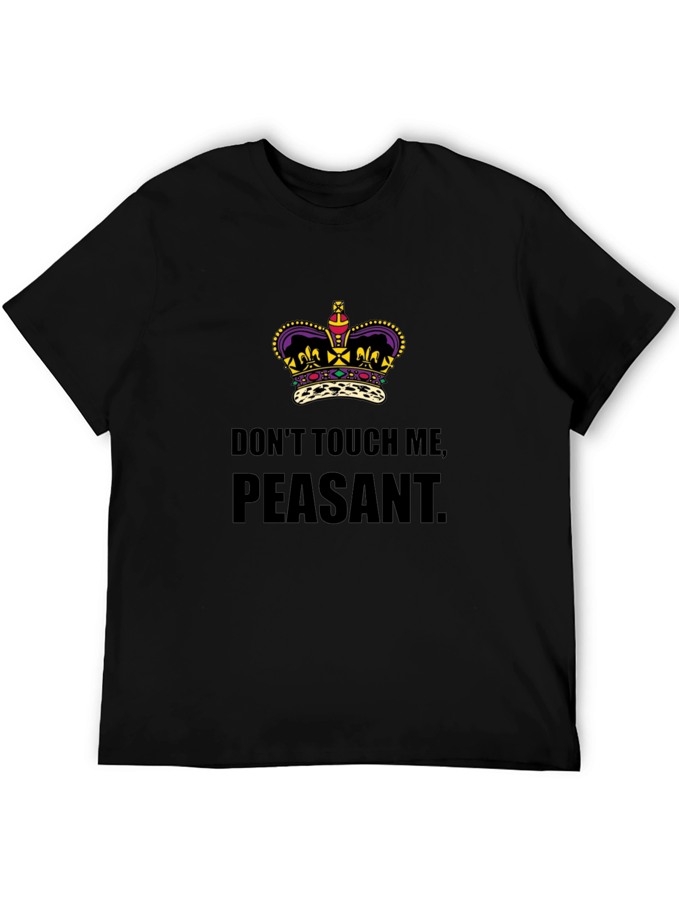 Black Don't Touch Me Peasant T-Shirt view 5