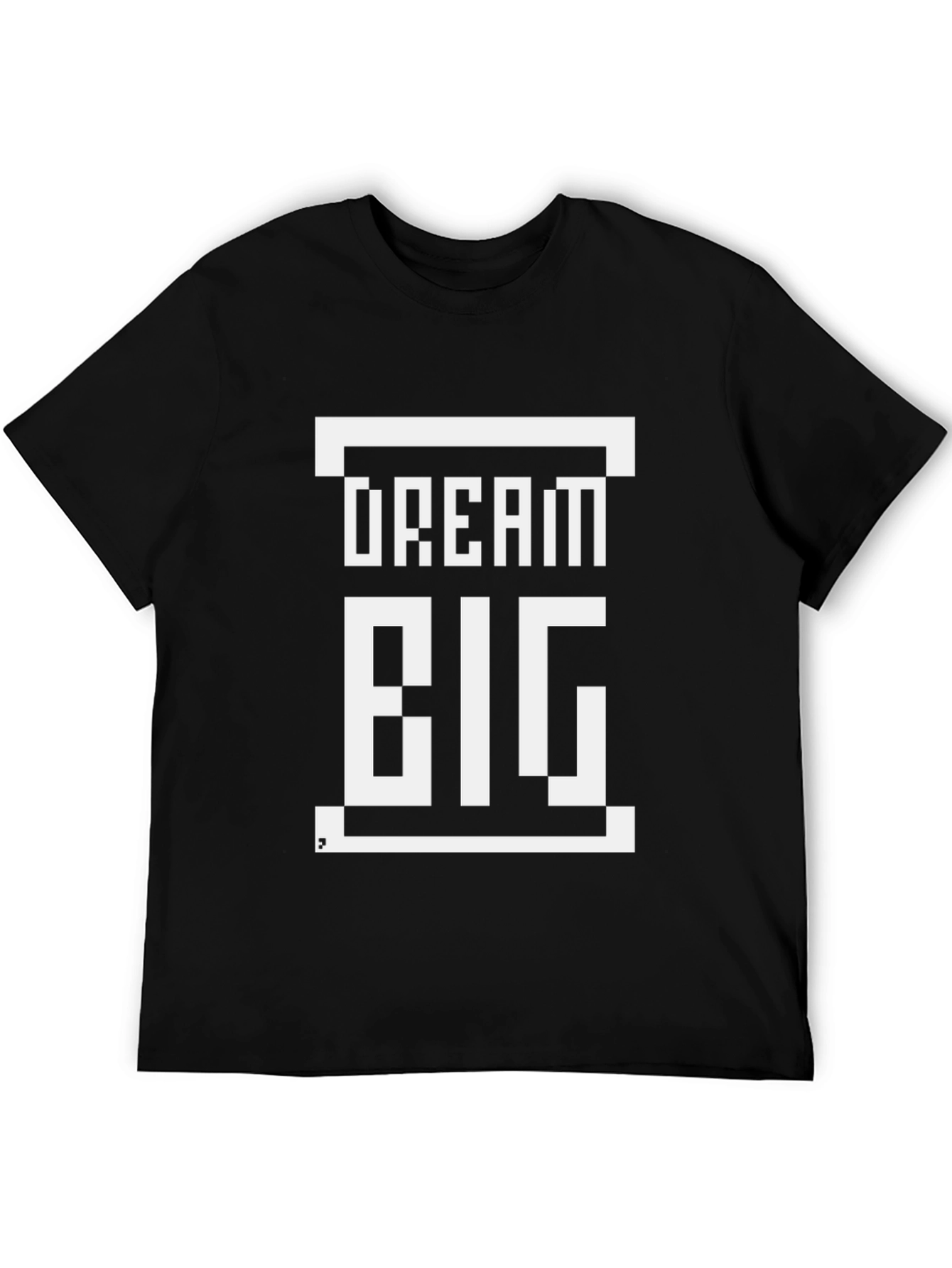 Black Dream Big Graphic Tee - Motivational Black T-Shirt view 5