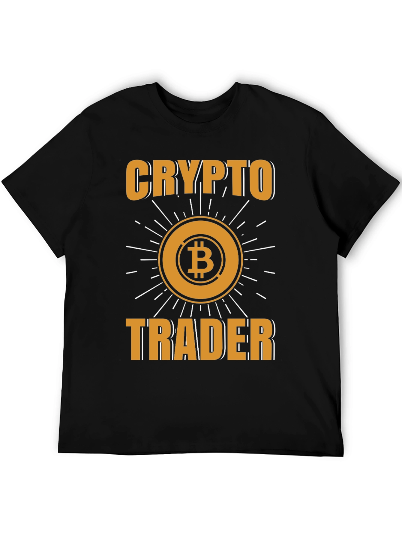 Black Crypto Trader Bitcoin T-Shirt view 5