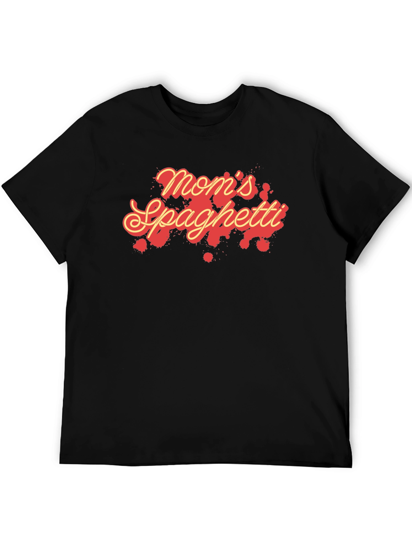 Black Mom's Spaghetti Graphic T-Shirt - Unisex view 5