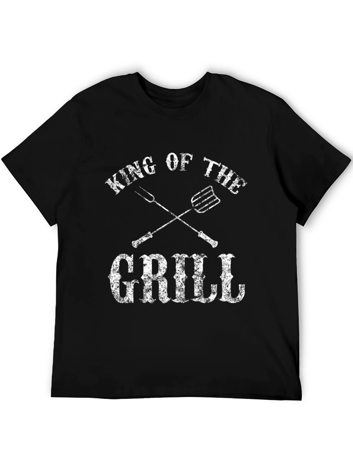 Black King of the Grill Black T-Shirt view 5
