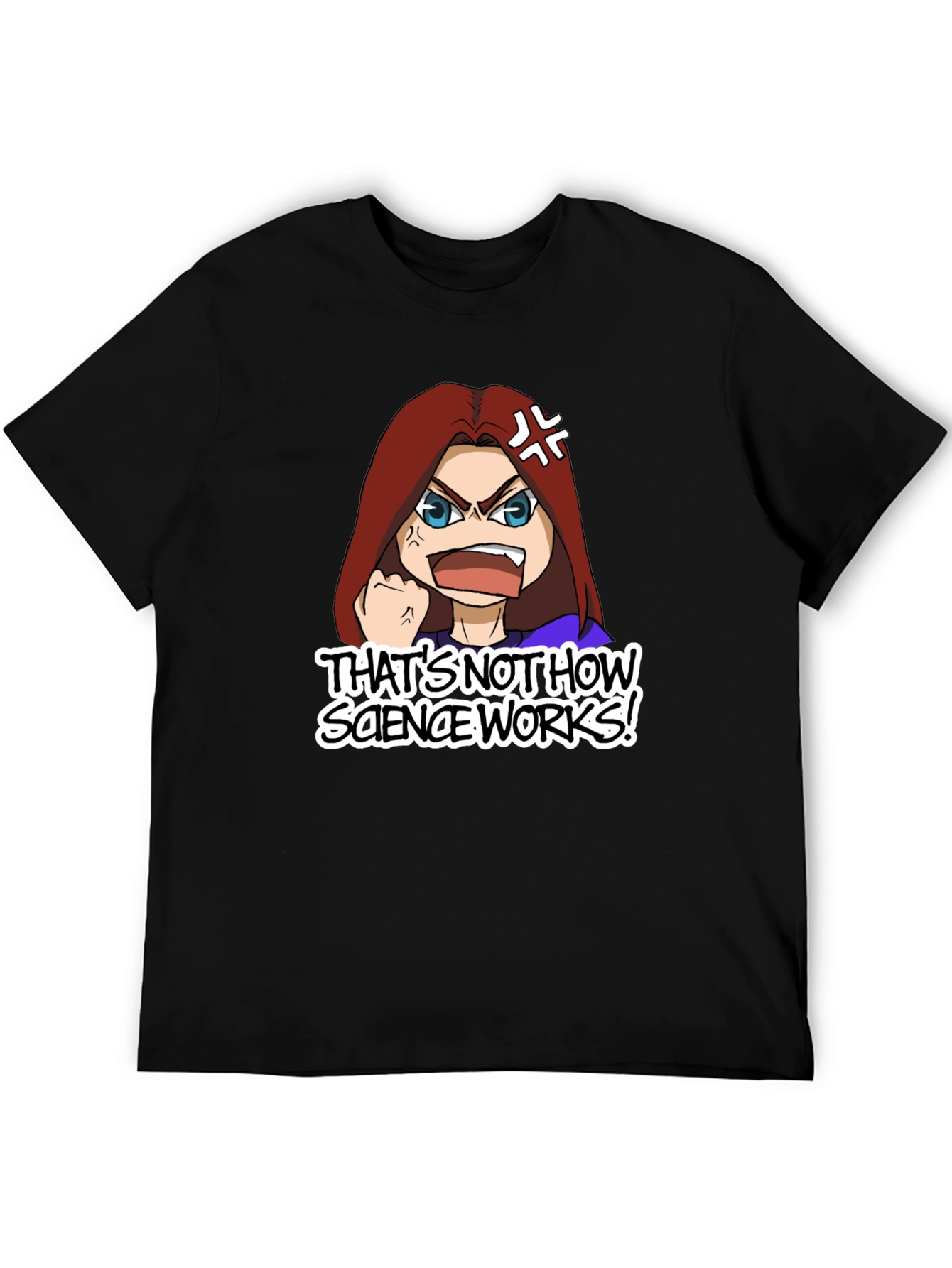Black Funny Science T-Shirt - That's Not How Science Works! view 5