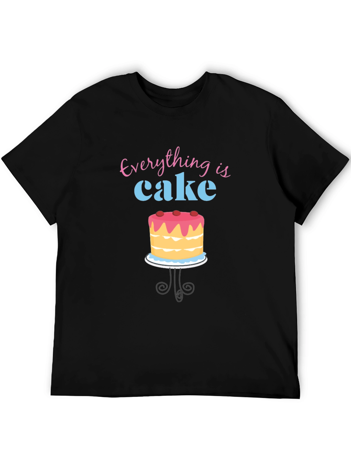 Black Everything is Cake T-Shirt view 5