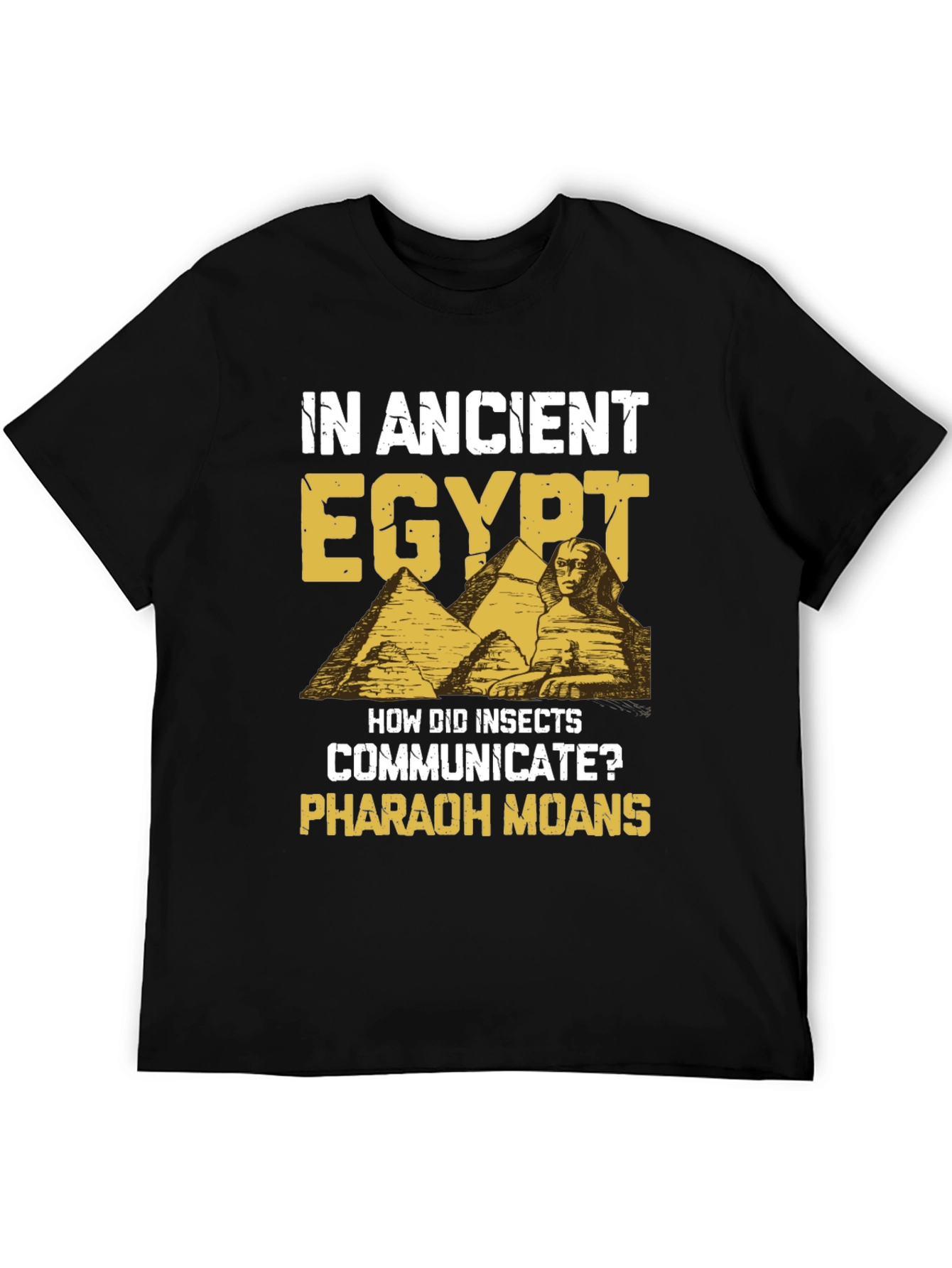 Black Ancient Egypt Pharaoh Moans Humor T-Shirt view 5