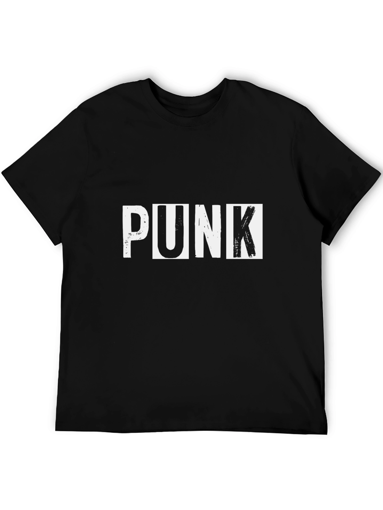 Black Punk Graphic Black T-Shirt view 5