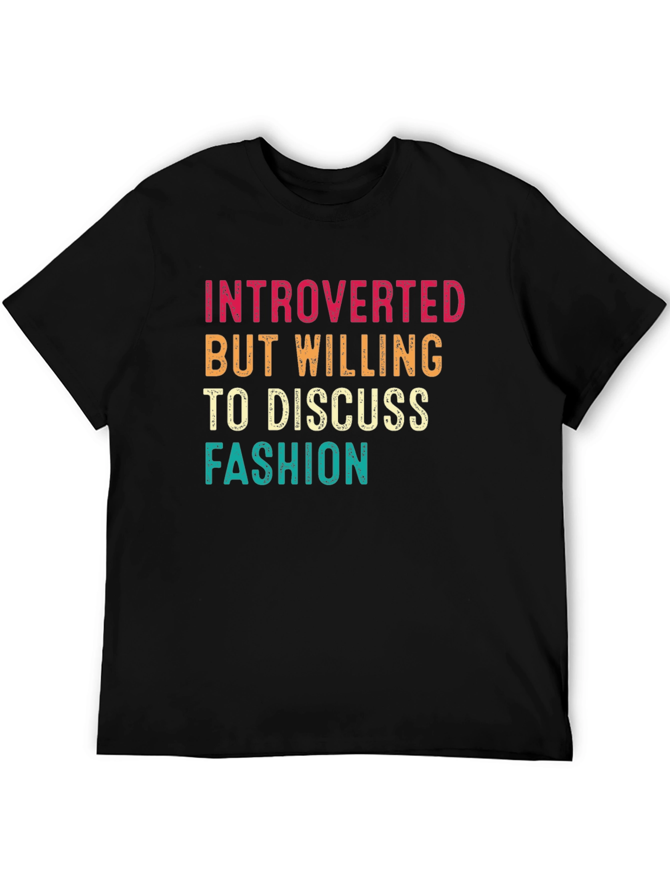 Black Introverted Fashion Lover Graphic Tee view 5