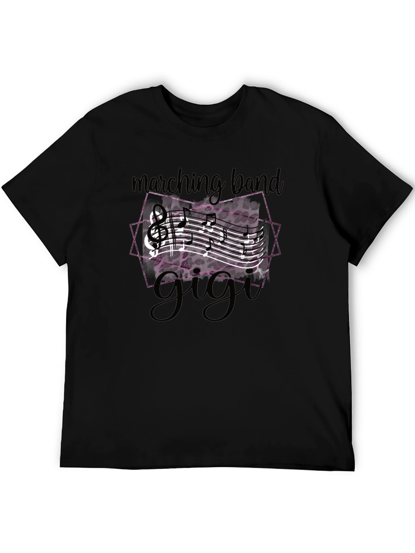Black Marching Band Gigi T-Shirt - Music Lover Tee view 5
