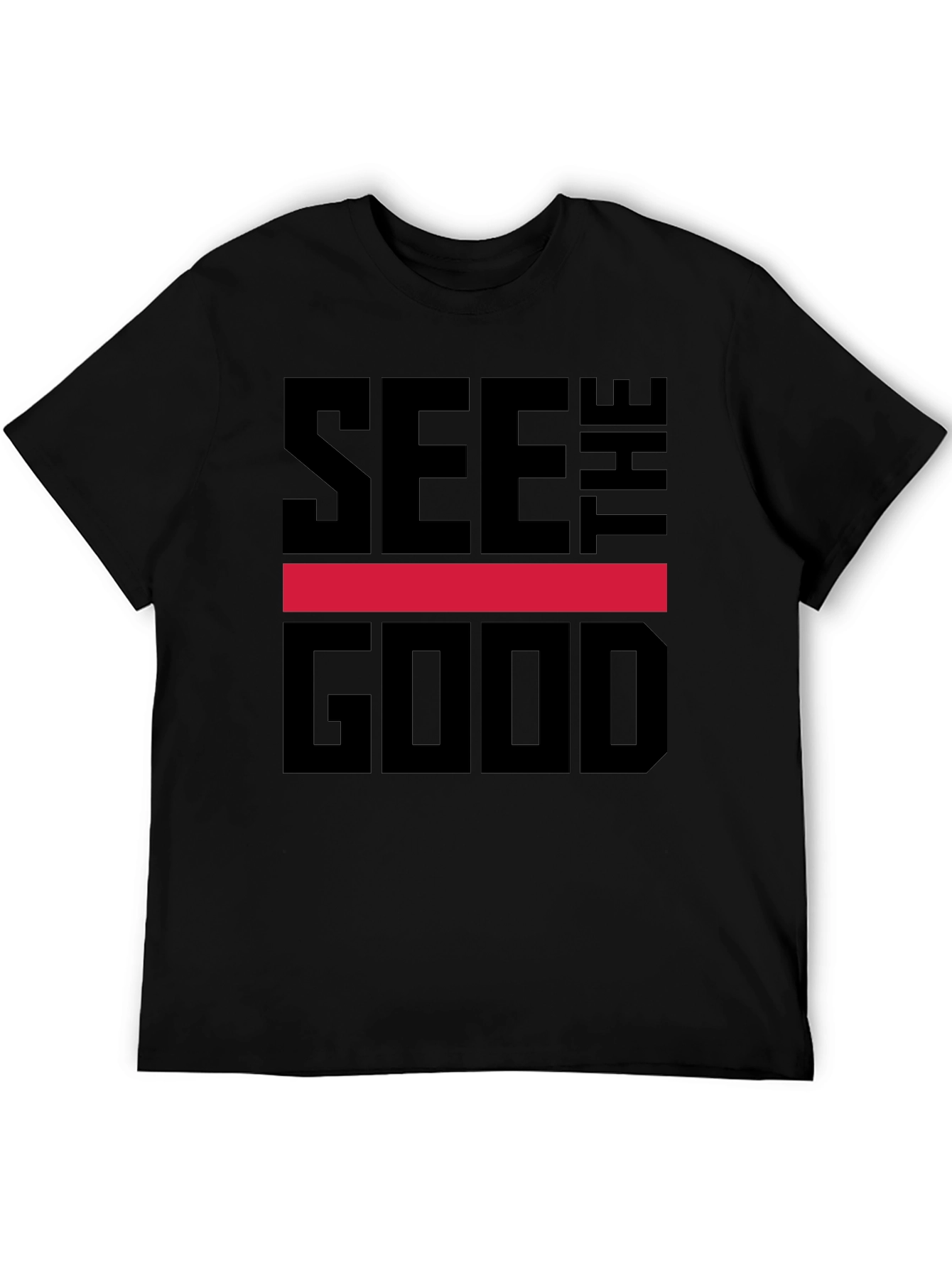 Black See The Good Graphic Tee - Stylish Comfort view 5
