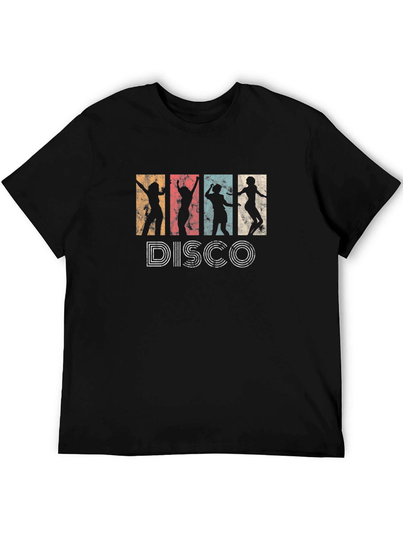 Black Retro Disco Dancer T-Shirt - Vintage Style Tee view 5