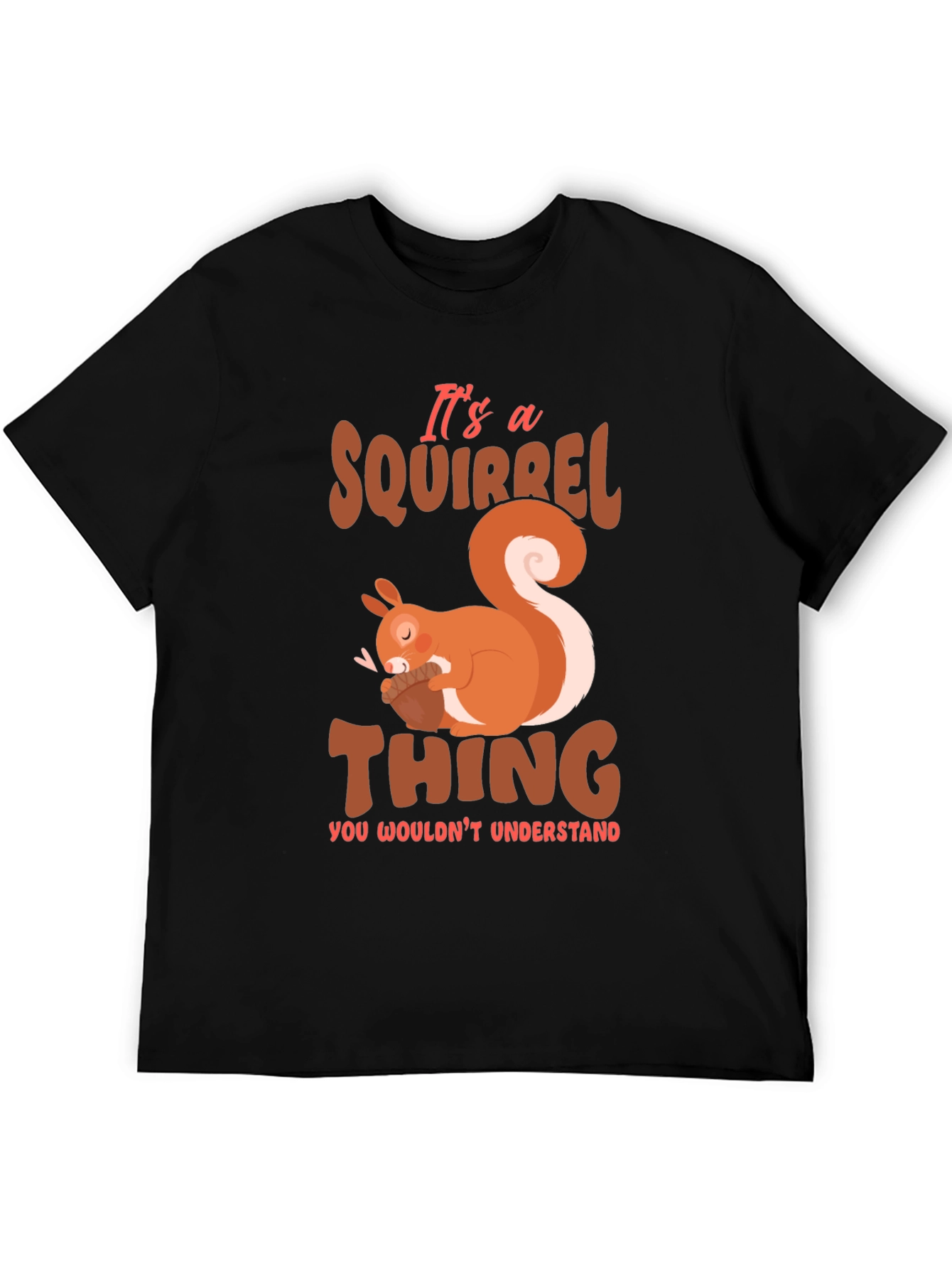 Black Squirrel Thing T-Shirt - Cute Animal Graphic Tee view 5