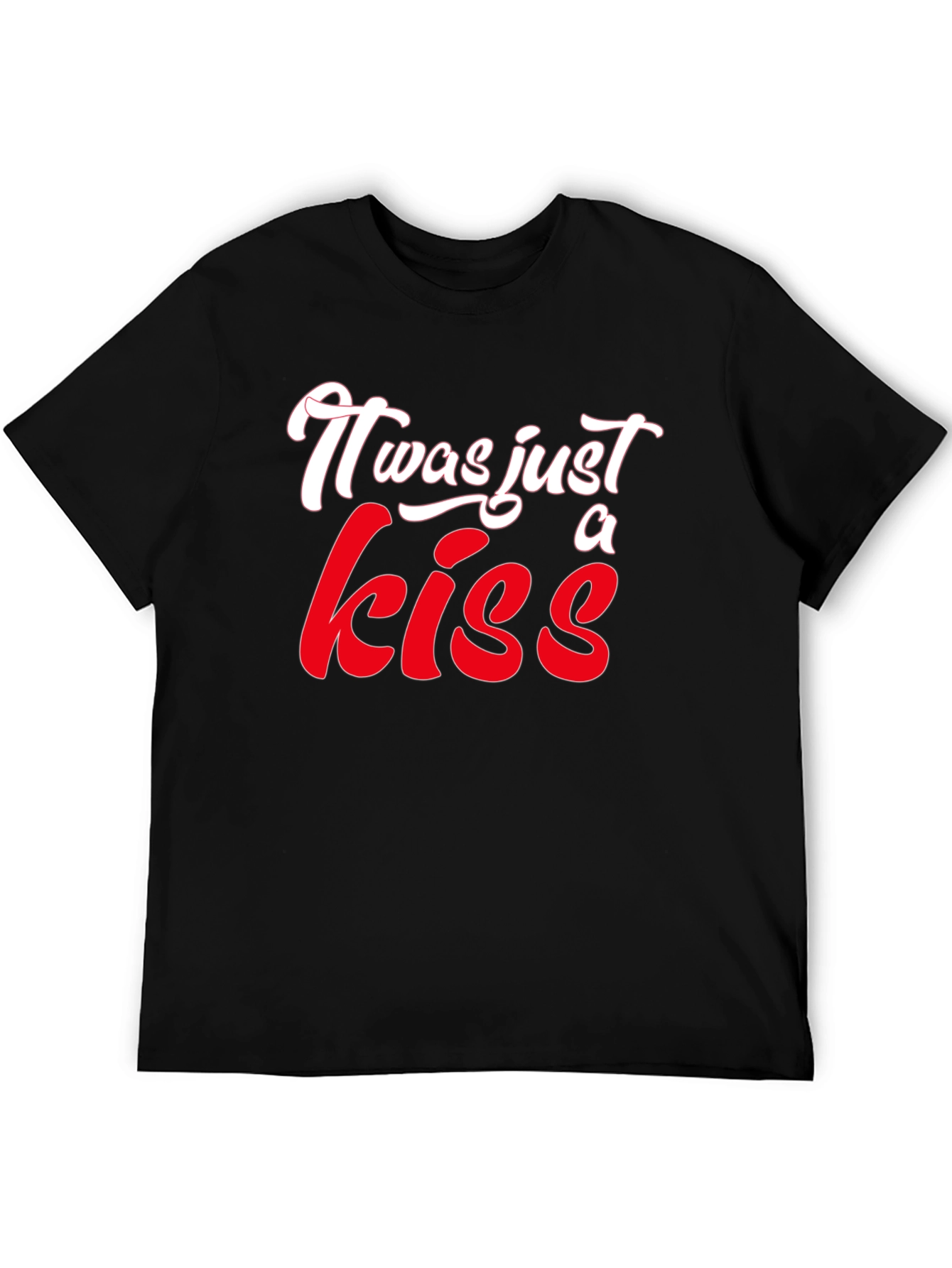 Black It Was Just A Kiss Graphic T-Shirt view 5