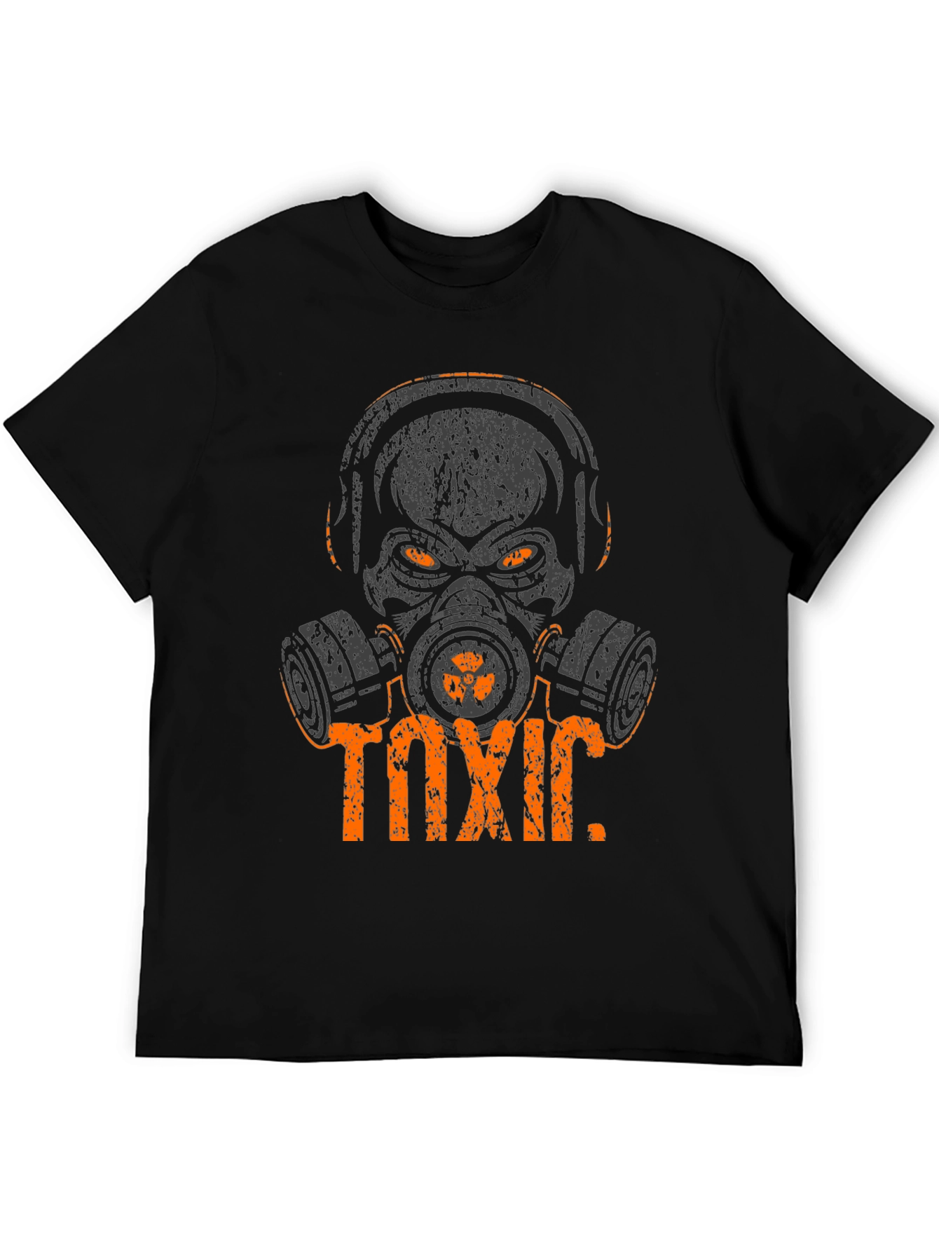 Toxic Skull Graphic Tee - Black Cotton T-Shirt - 5