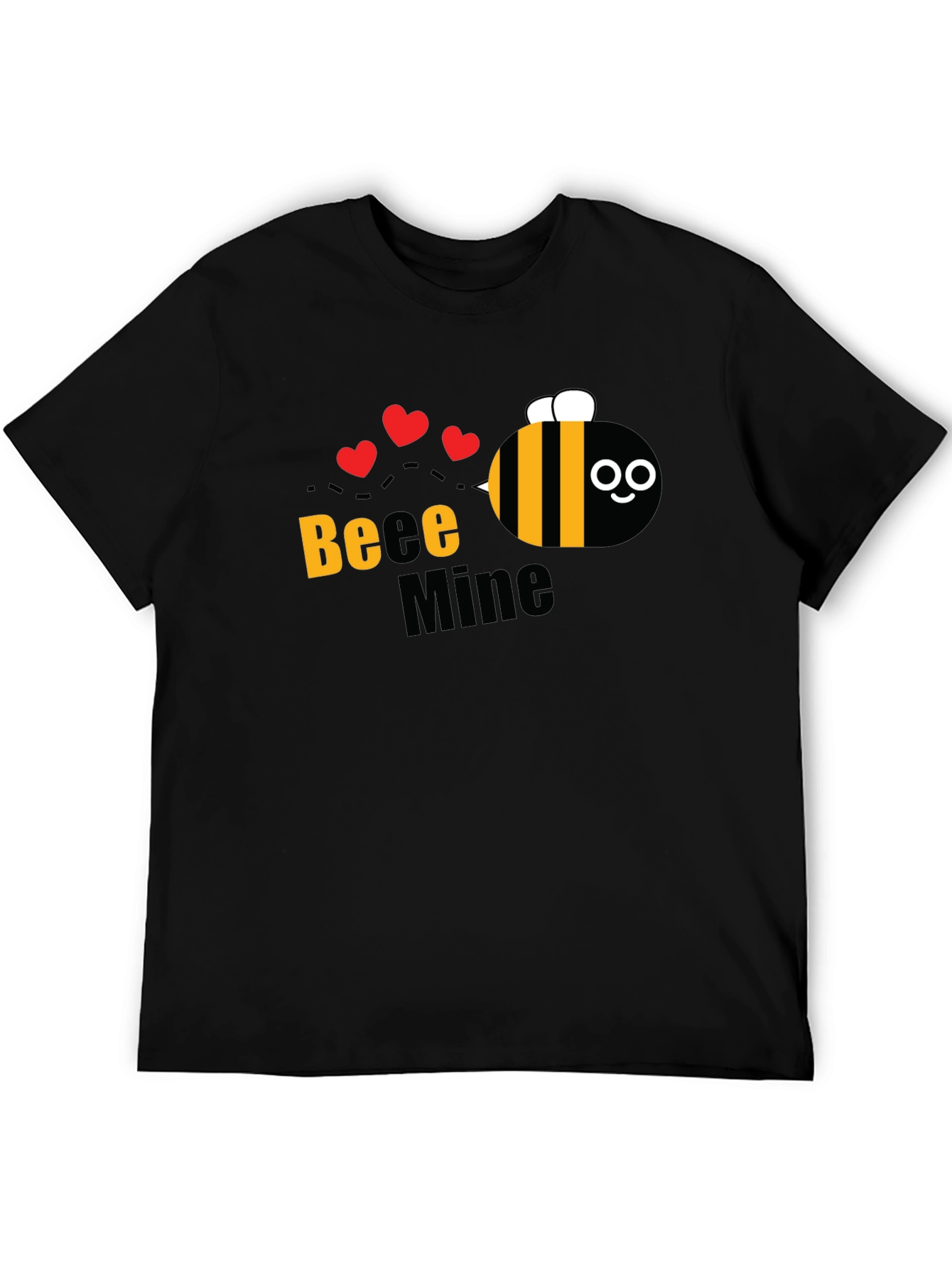 Black Bee Mine Graphic T-Shirt - Cute Valentine's Day Tee view 5