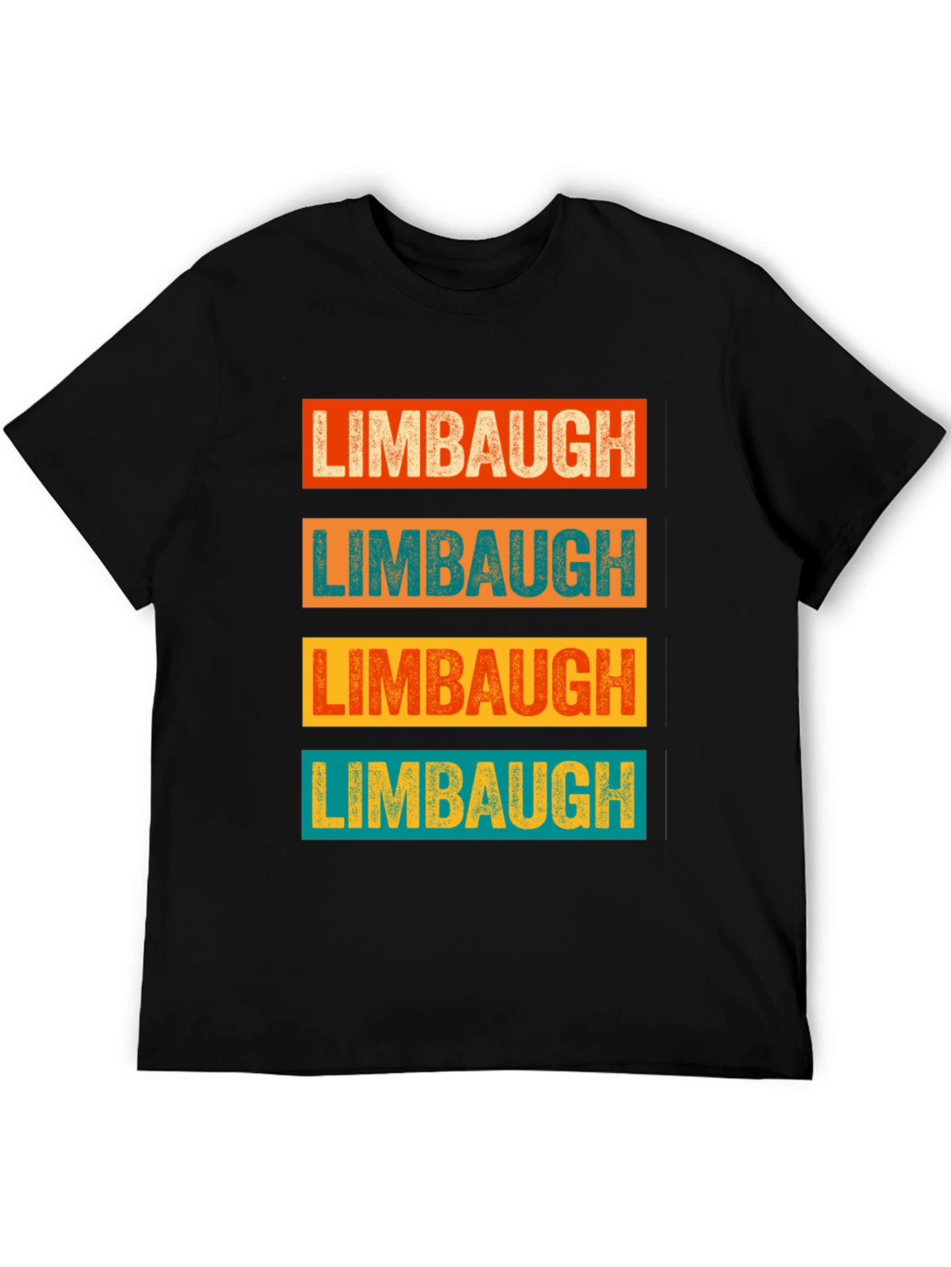 Black Limbaugh T-Shirt Retro Style Graphic Tee view 5