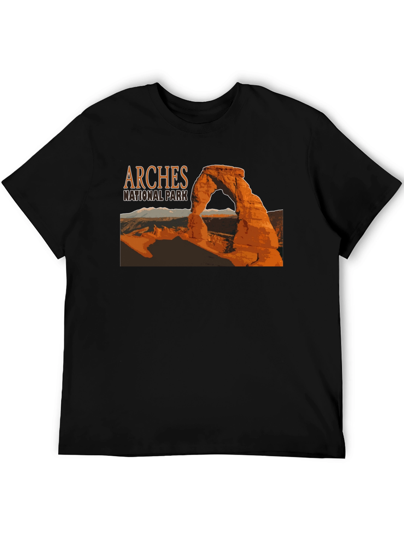 Black Arches National Park Graphic T-Shirt view 5