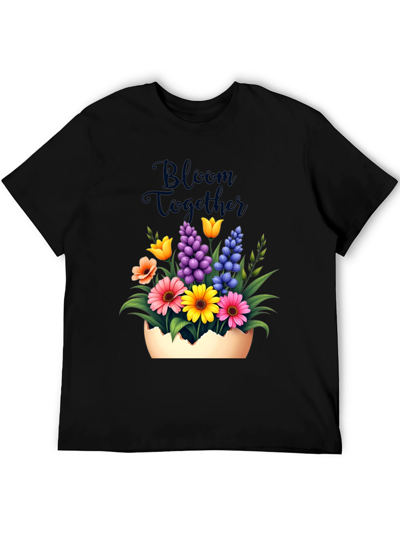 Black Bloom Together Floral Graphic Tee view 5