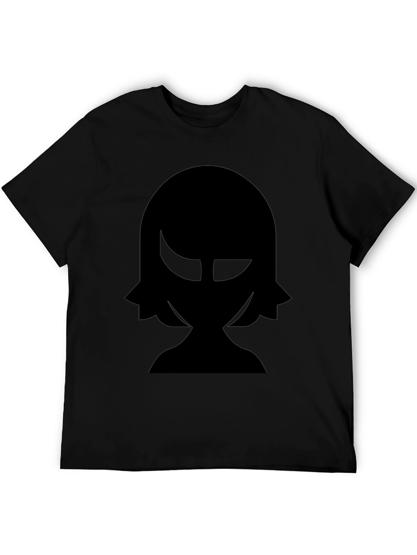 Black Silhouette Graphic Black T-Shirt view 5