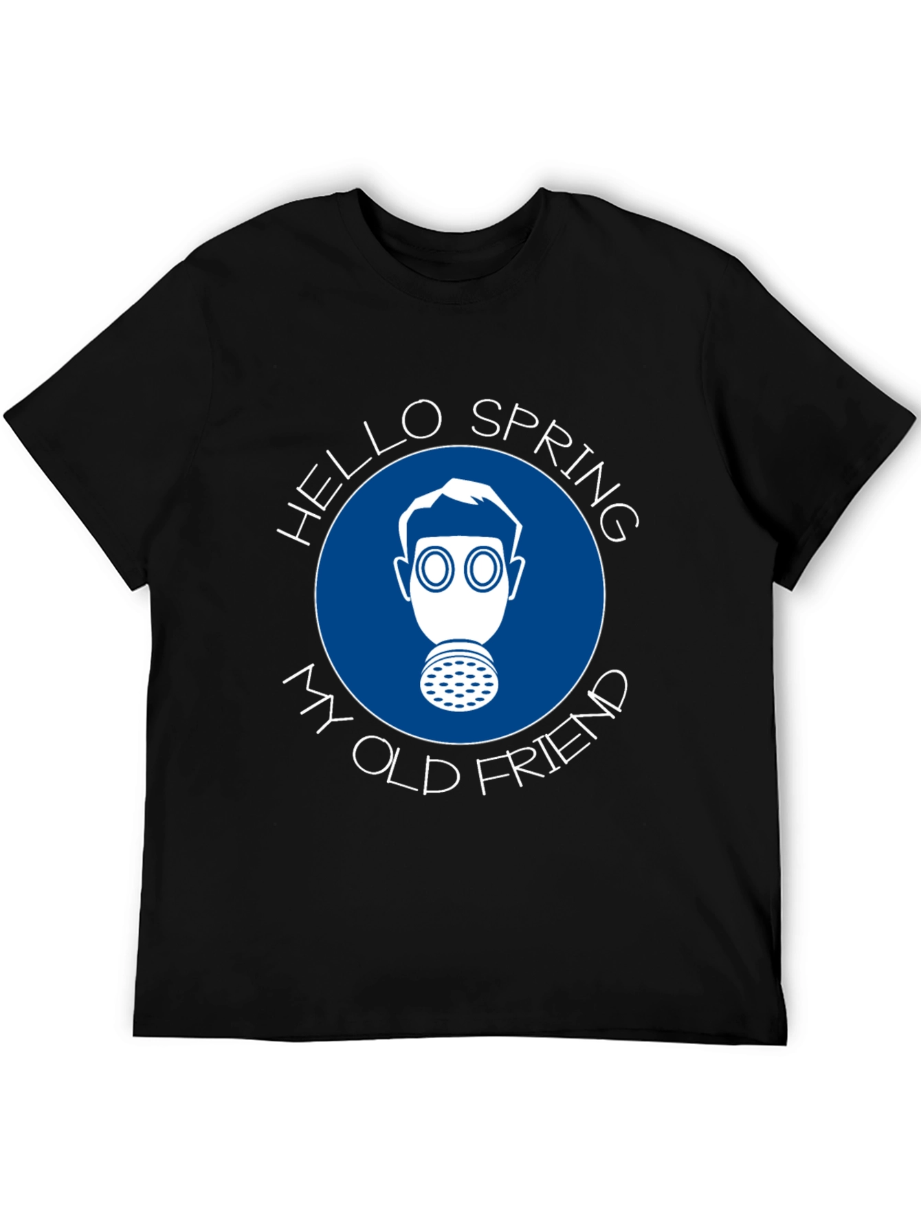 Black Hello Spring T-Shirt - Dark Humor Tee view 5