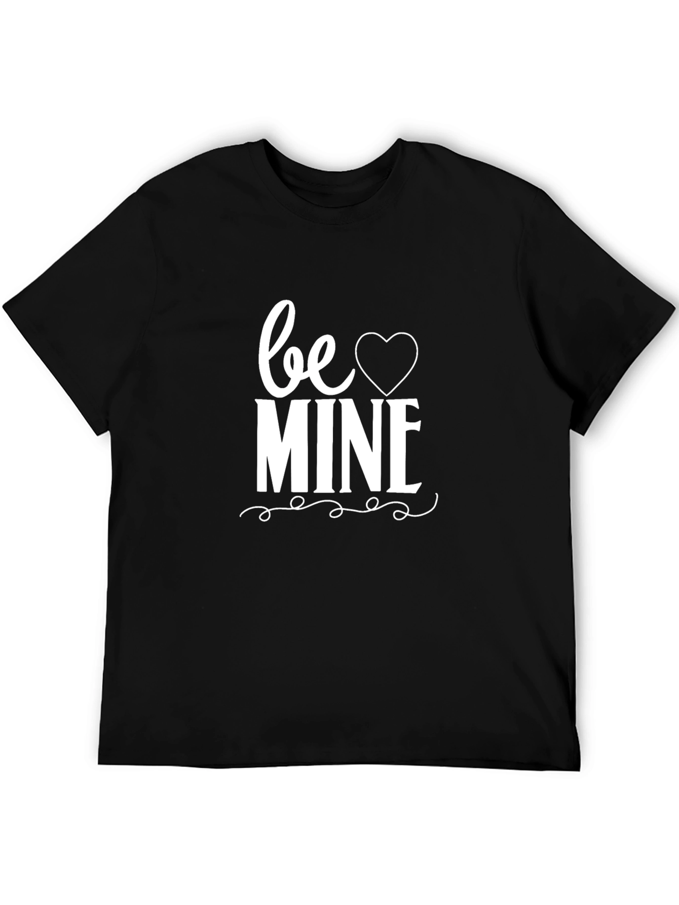 Black Be Mine Graphic T-Shirt - Valentine's Day Tee view 5
