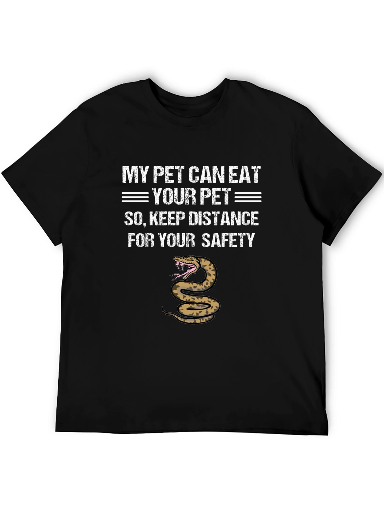 Black My Pet Can Eat Your Pet T-Shirt view 5