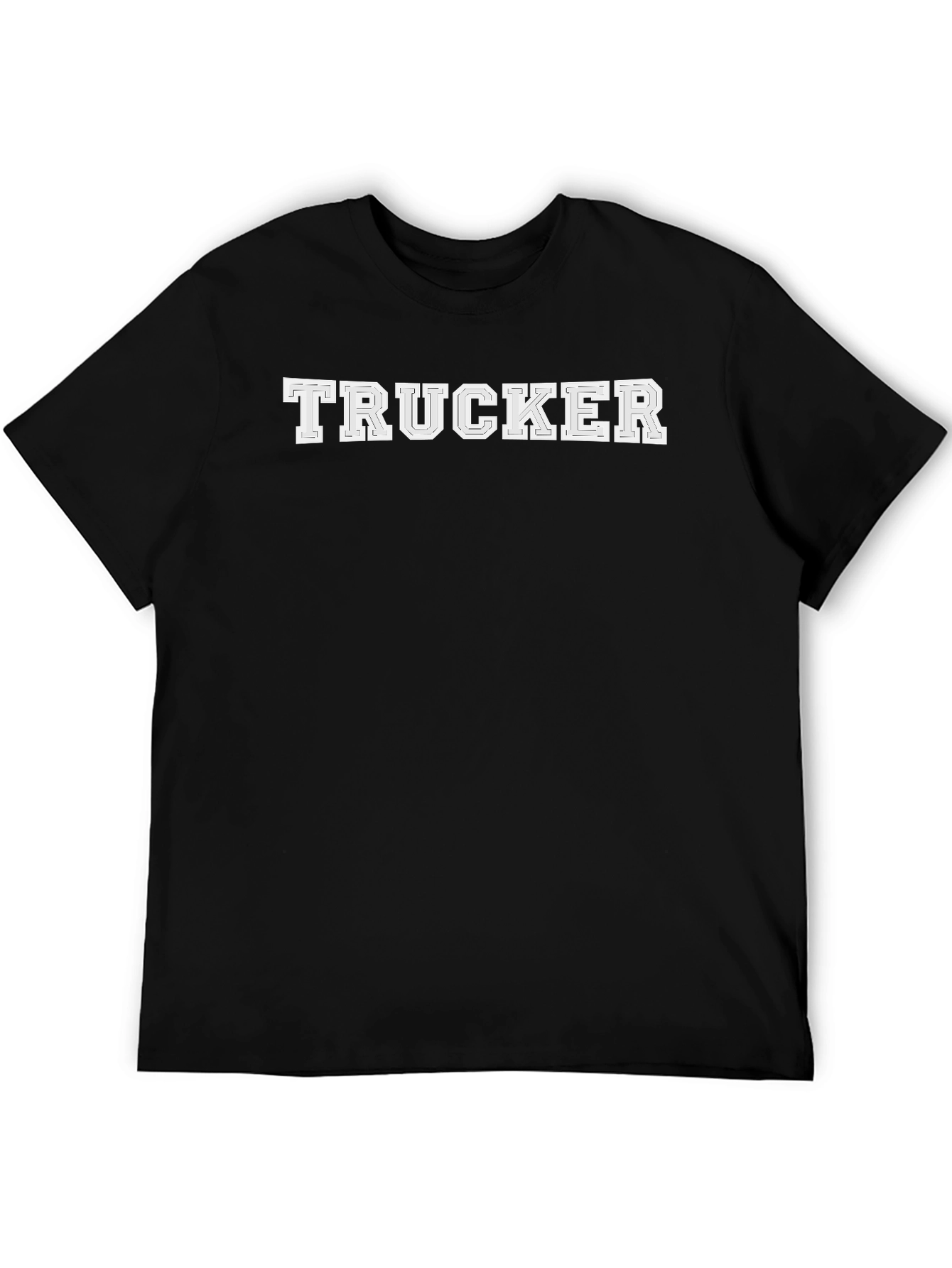 Black Trucker Graphic Print Short Sleeve Tee view 5