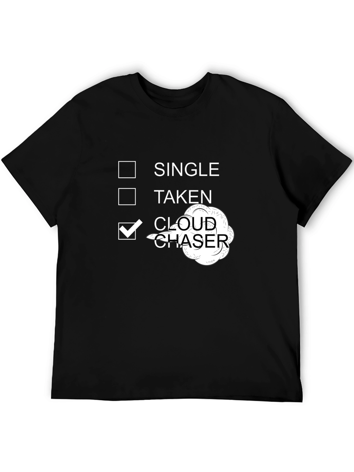 Black Cloud Chaser Novelty Graphic T-Shirt for Vape Enthusiasts view 5
