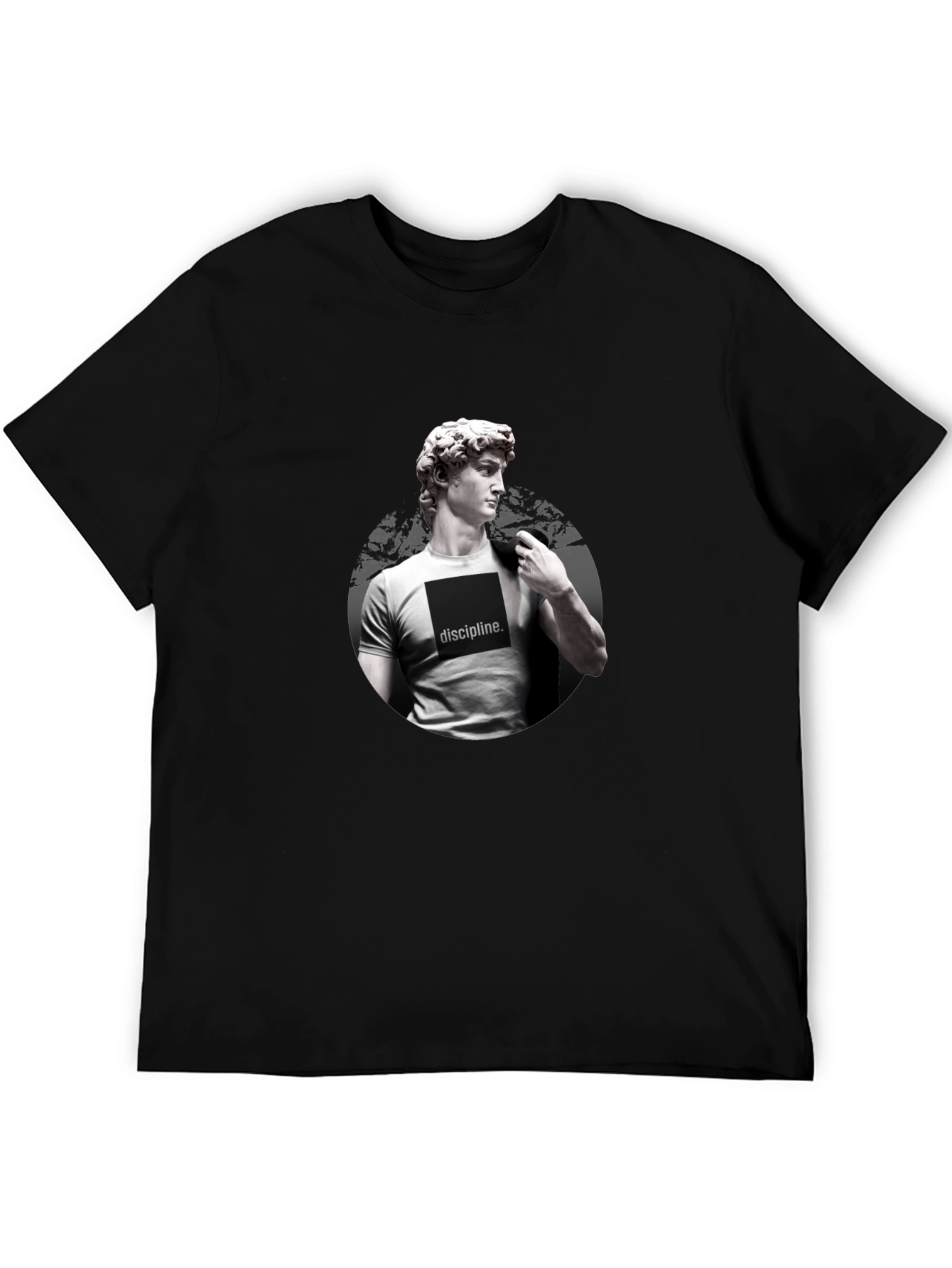 Black David Sculpture Discipline Graphic Tee - Black view 5