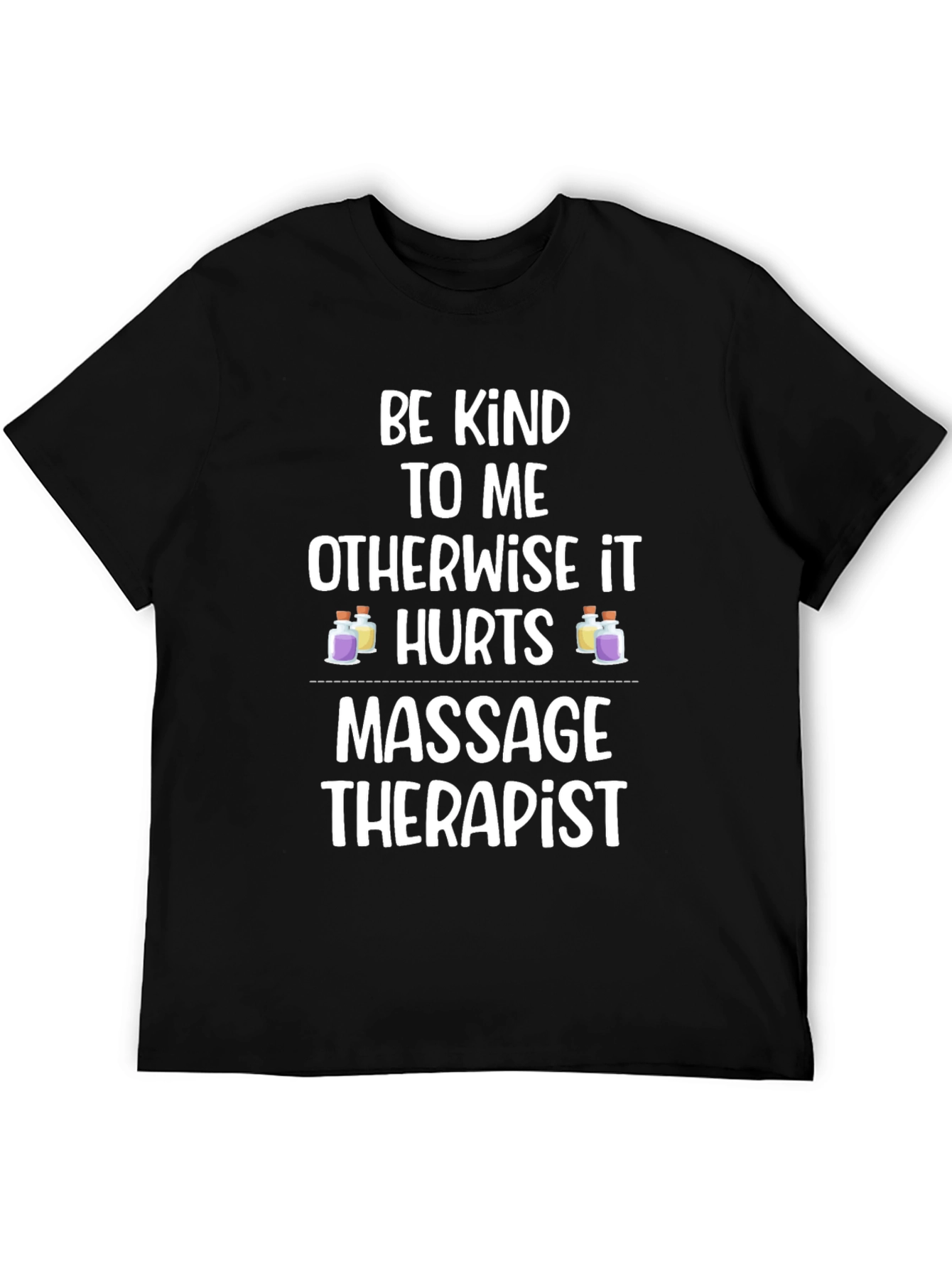 Black Massage Therapist Humor T-Shirt view 5