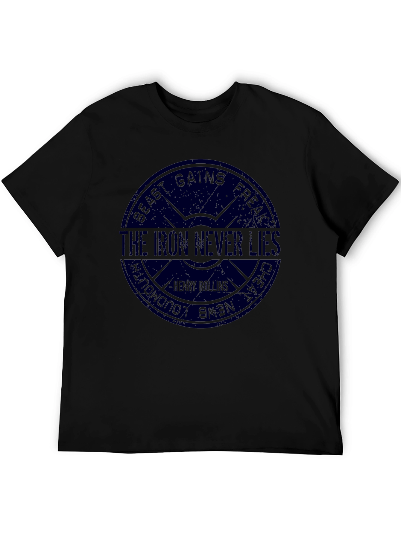 Black The Iron Never Lies Graphic Tee view 5