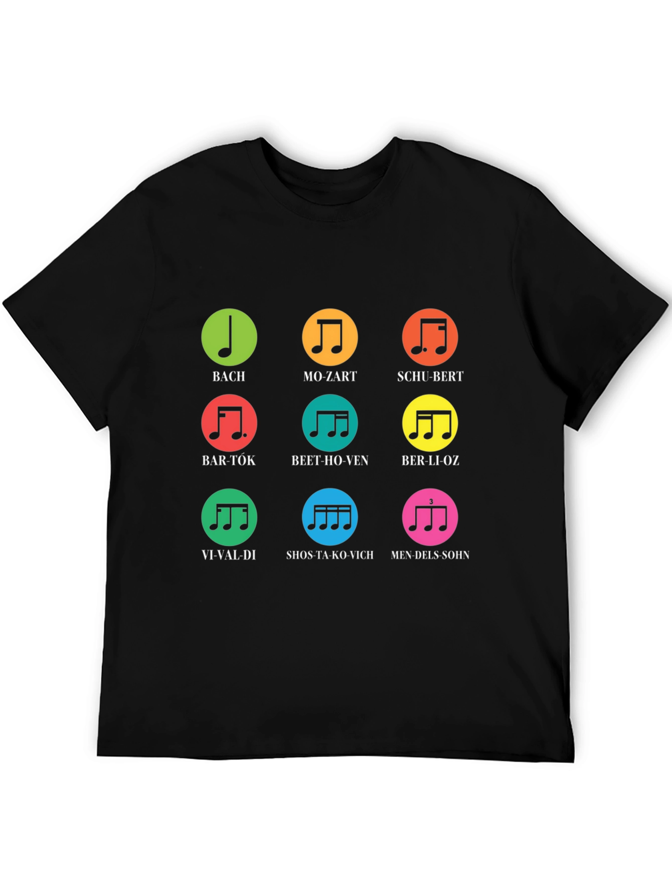 Black Musical Composer T-Shirt | Bach, Mozart, Beethoven & More view 5