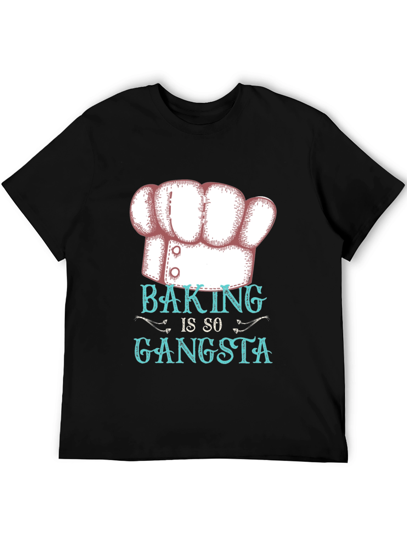 Black Baking Is So Gangsta Graphic T-Shirt view 5