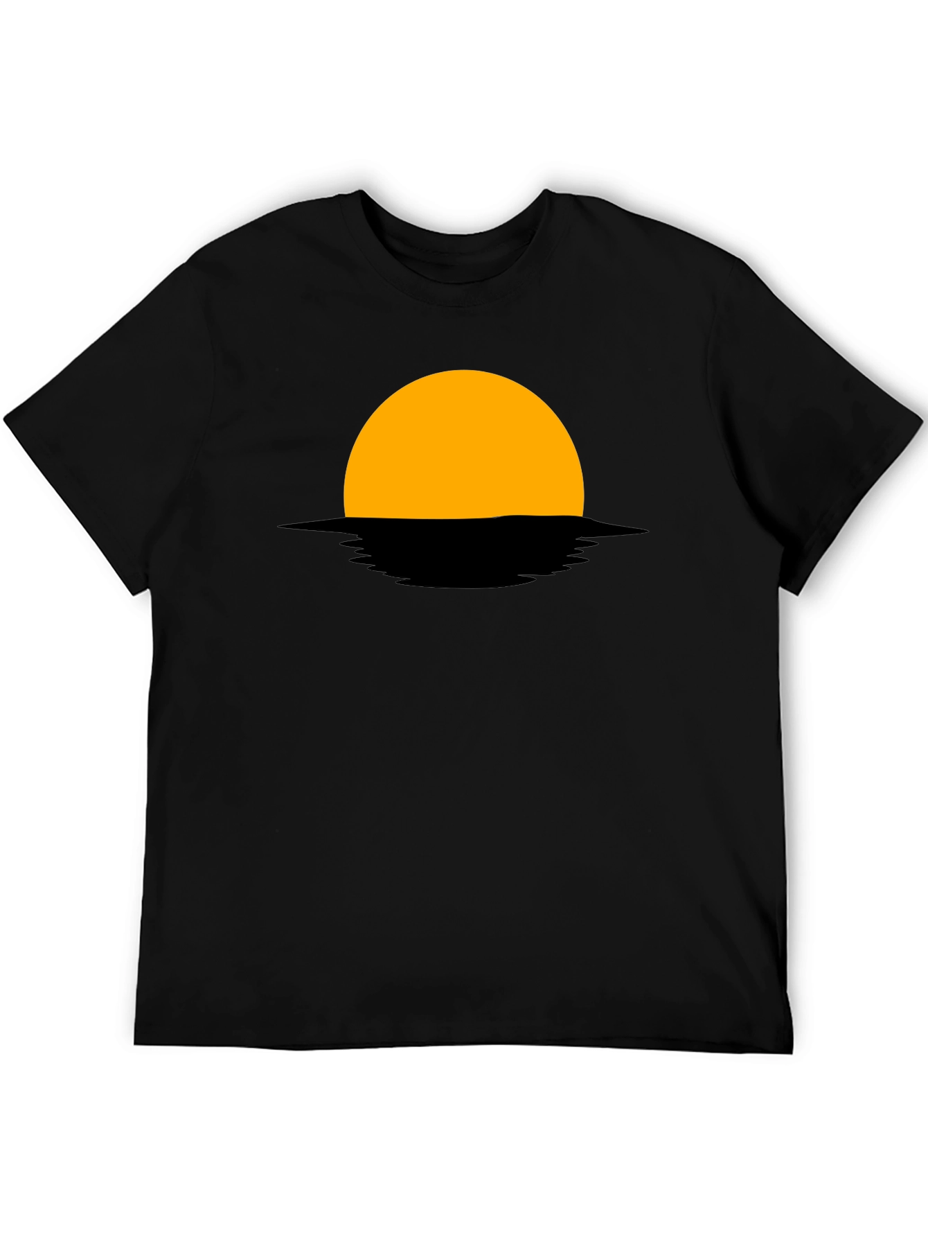 Black Sunset Graphic Tee - Modern Minimalist Design view 5