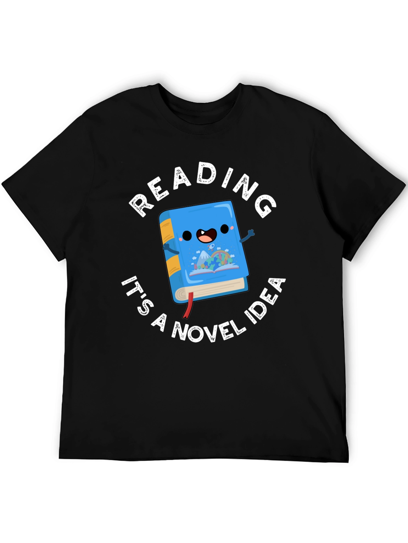 Black Reading: Novel Idea Graphic T-Shirt view 5