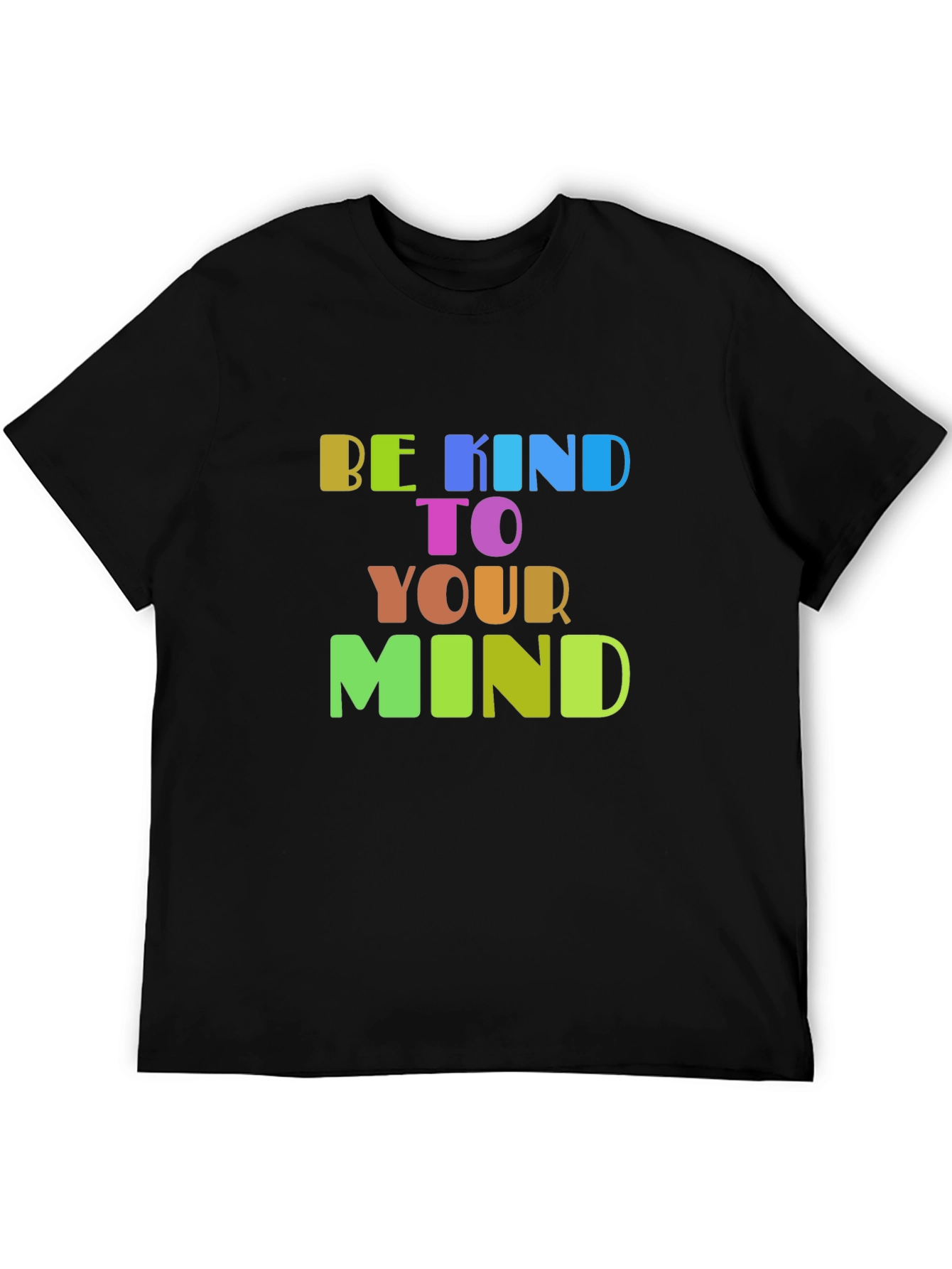 Black Be Kind To Your Mind Graphic T-Shirt view 5