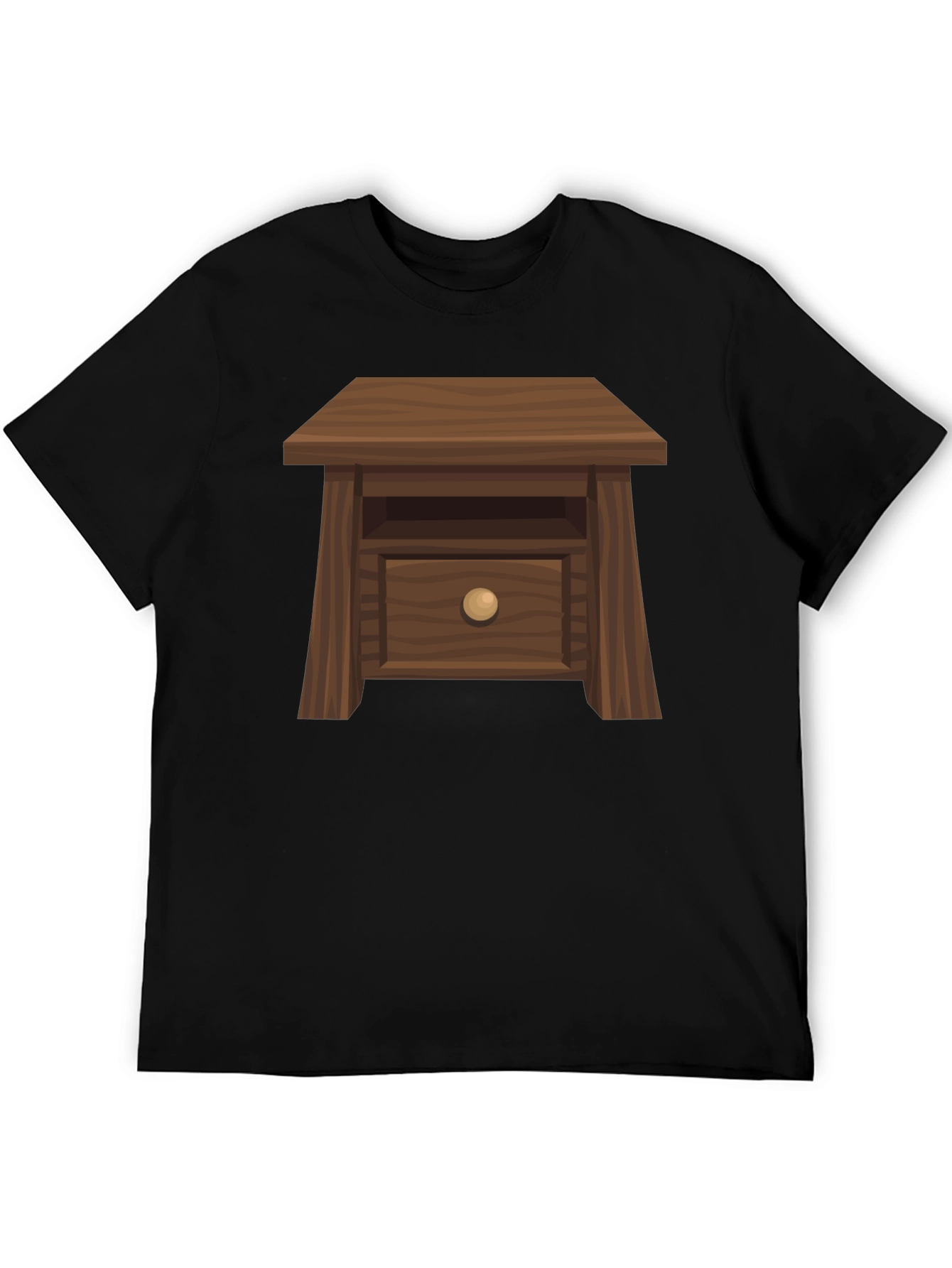 Black Novelty Nightstand Graphic Tee - Unique & Comfortable view 5