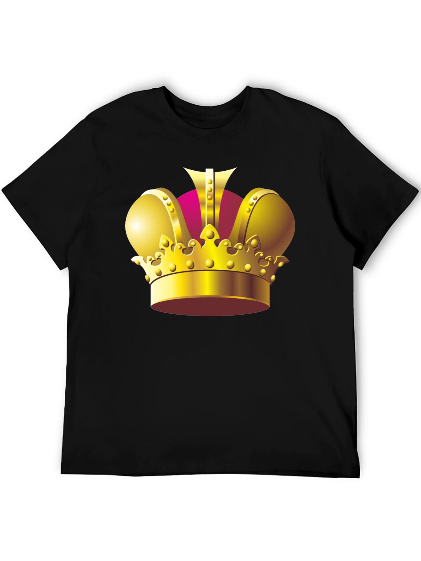 Black Regal Crown Graphic Tee - King Style view 5