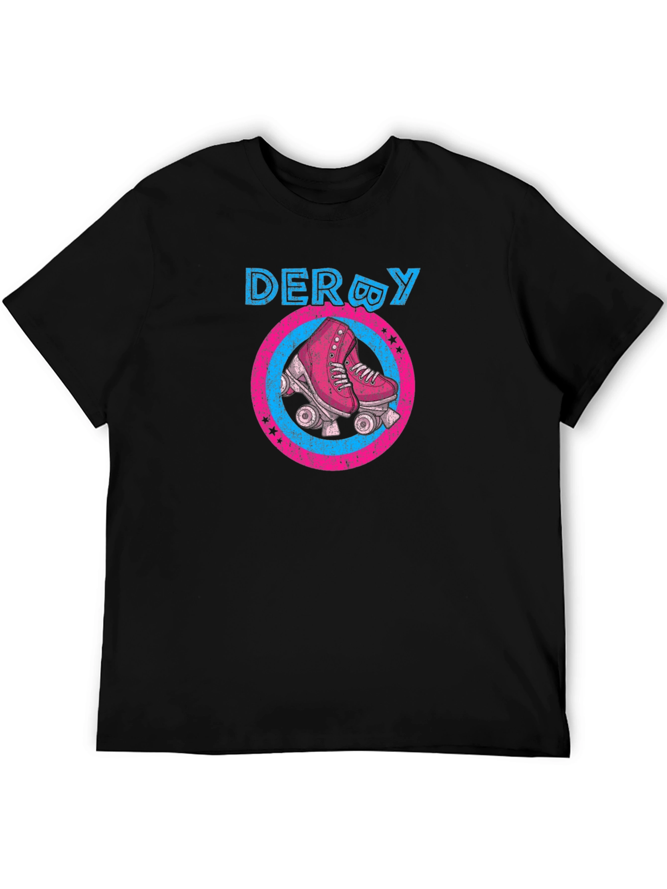 Black Derby Roller Skate Graphic T-Shirt view 5