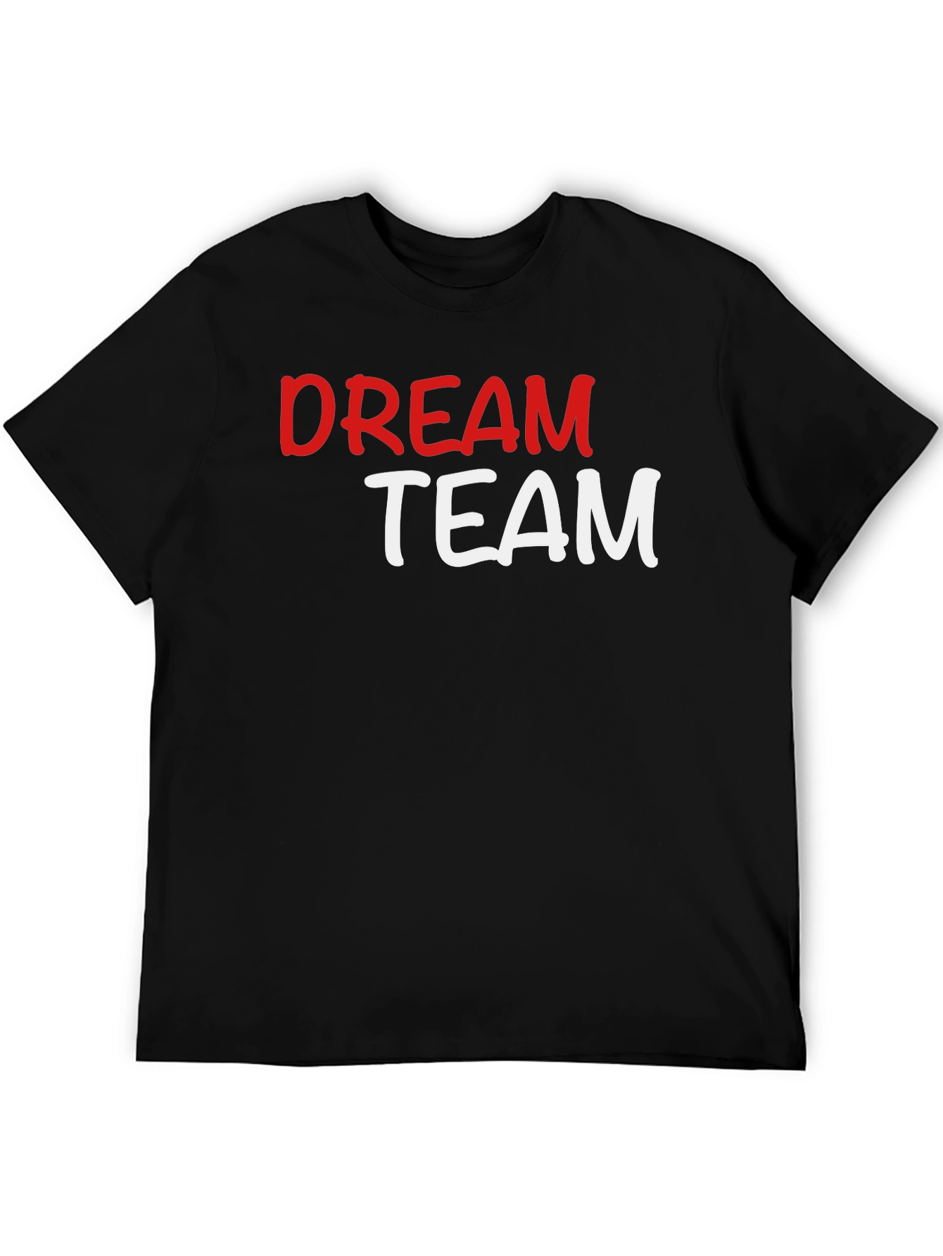 Black Dream Team Graphic T-Shirt - Black Crew Neck Tee view 5