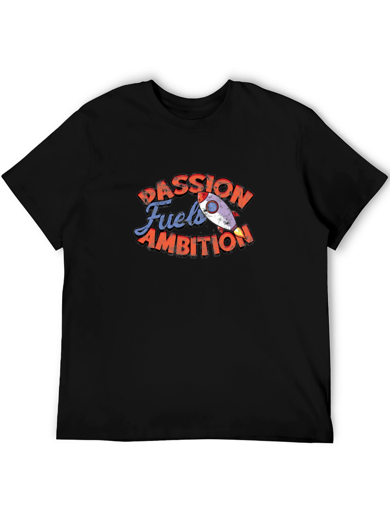 Black Passion Fuels Ambition Graphic T-Shirt view 5