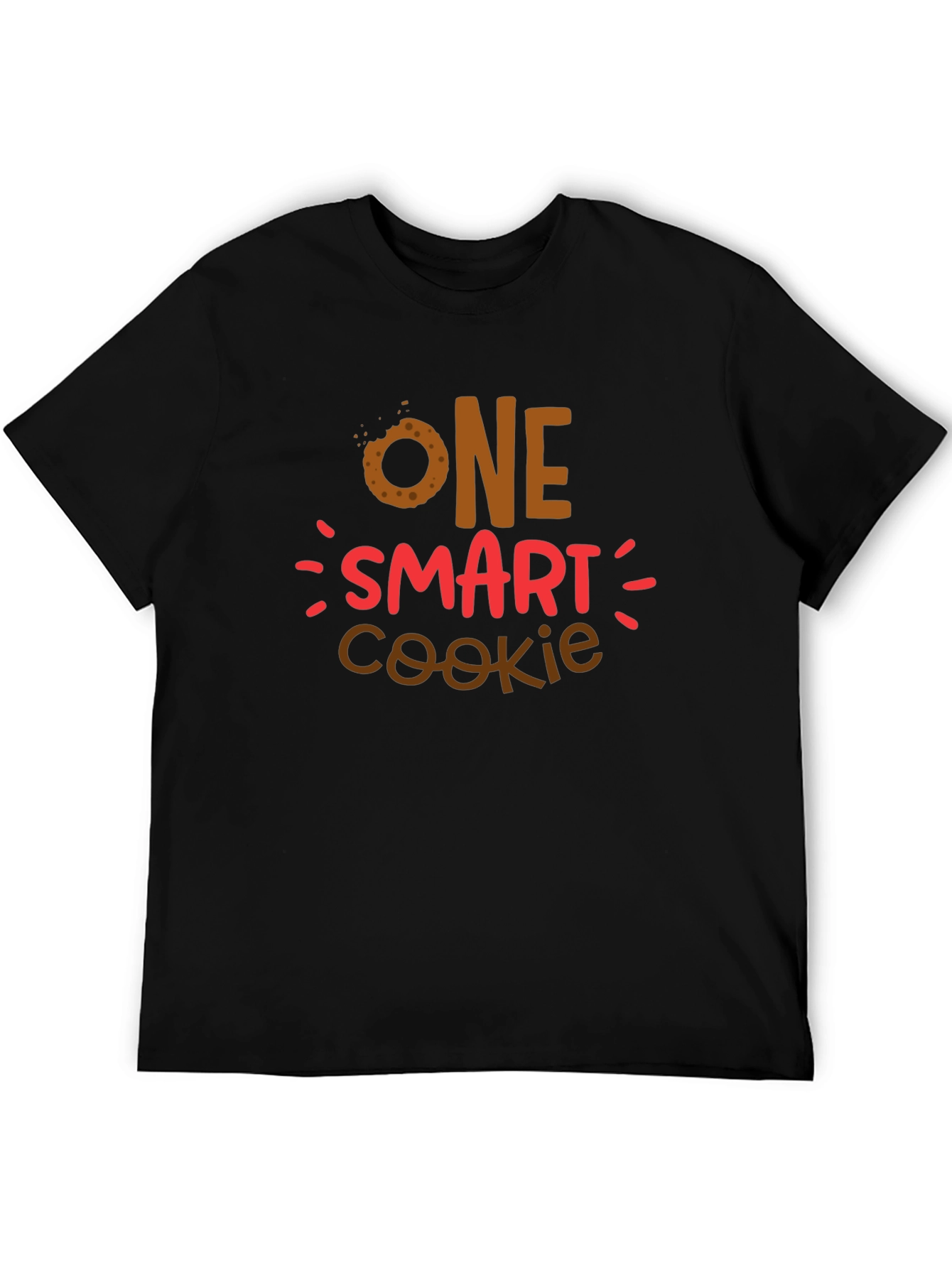 Black One Smart Cookie Graphic Tee - Fun Novelty Shirt view 5