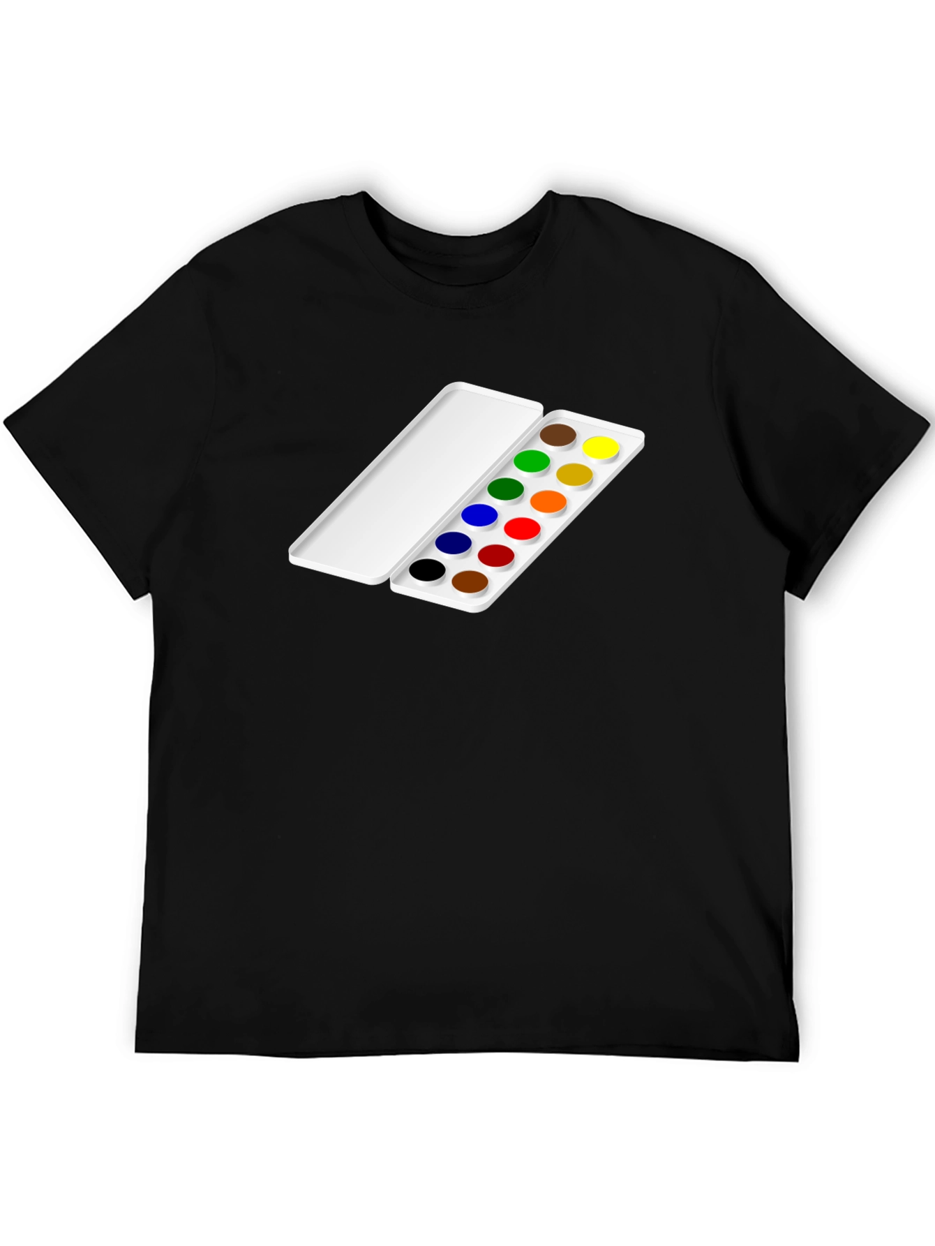 Black Artist Palette T-Shirt - Colorful Creativity view 5