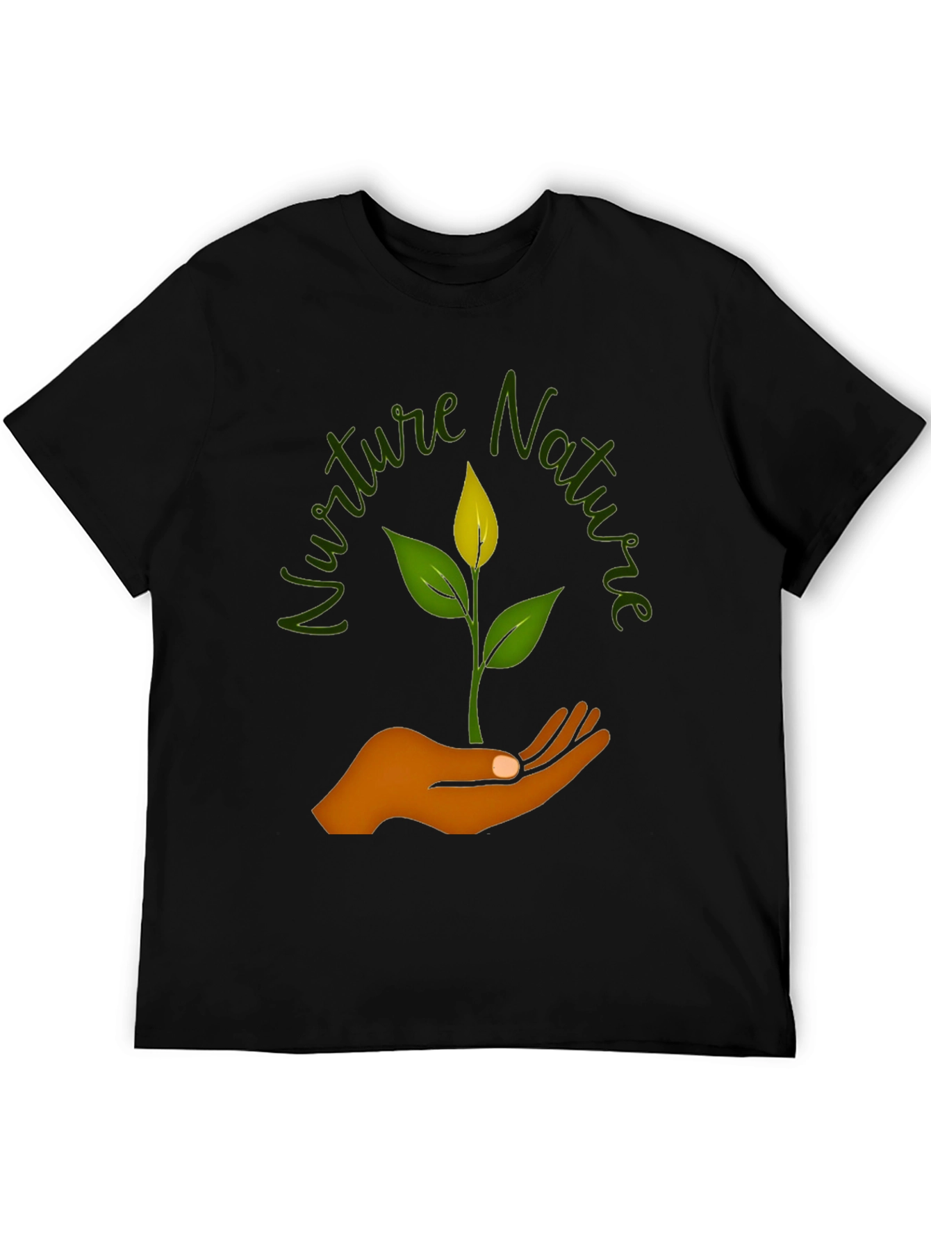 Black Nurture Nature Graphic T-Shirt - Black view 5