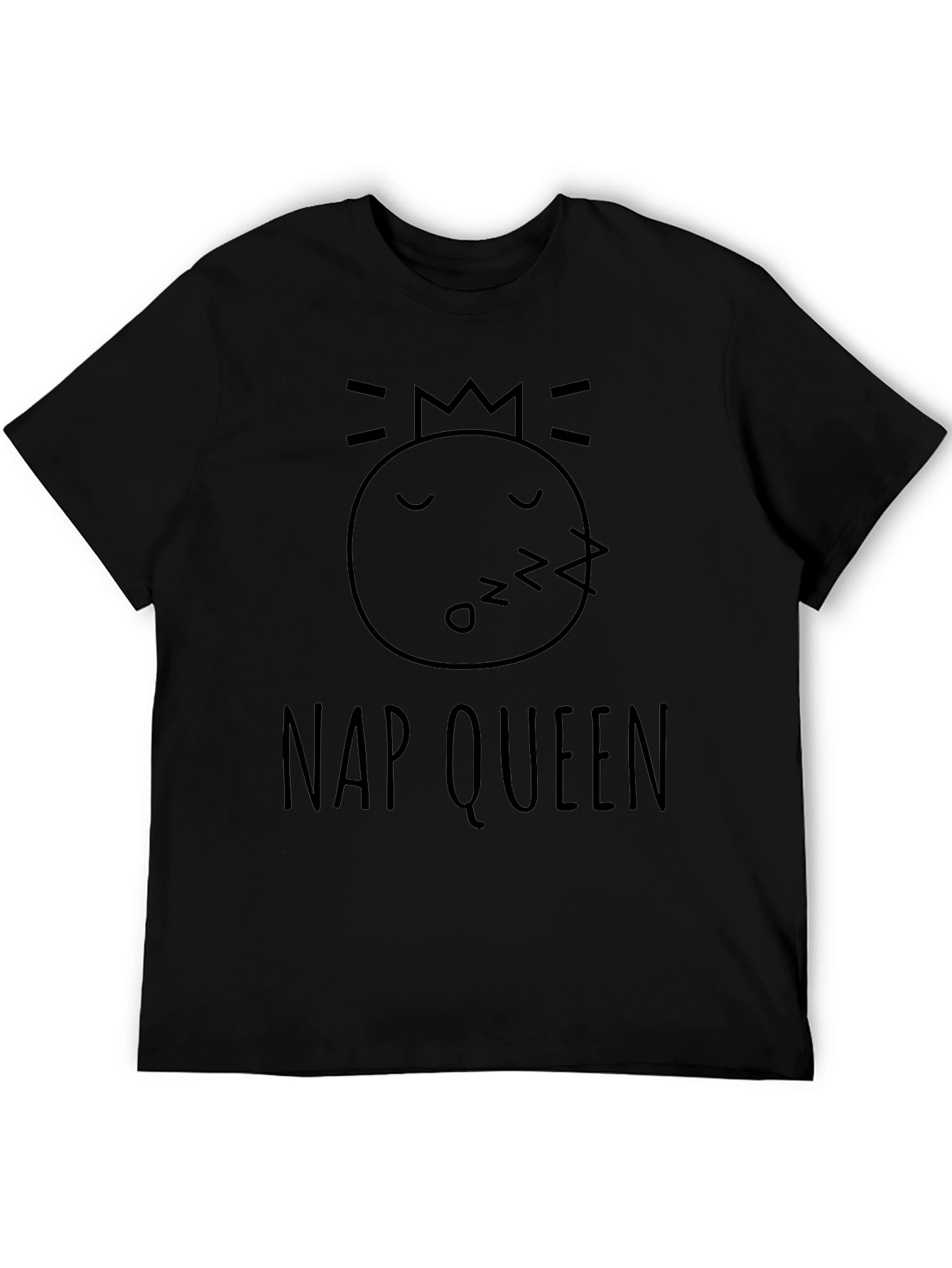 Black Nap Queen Black Graphic T-Shirt view 5