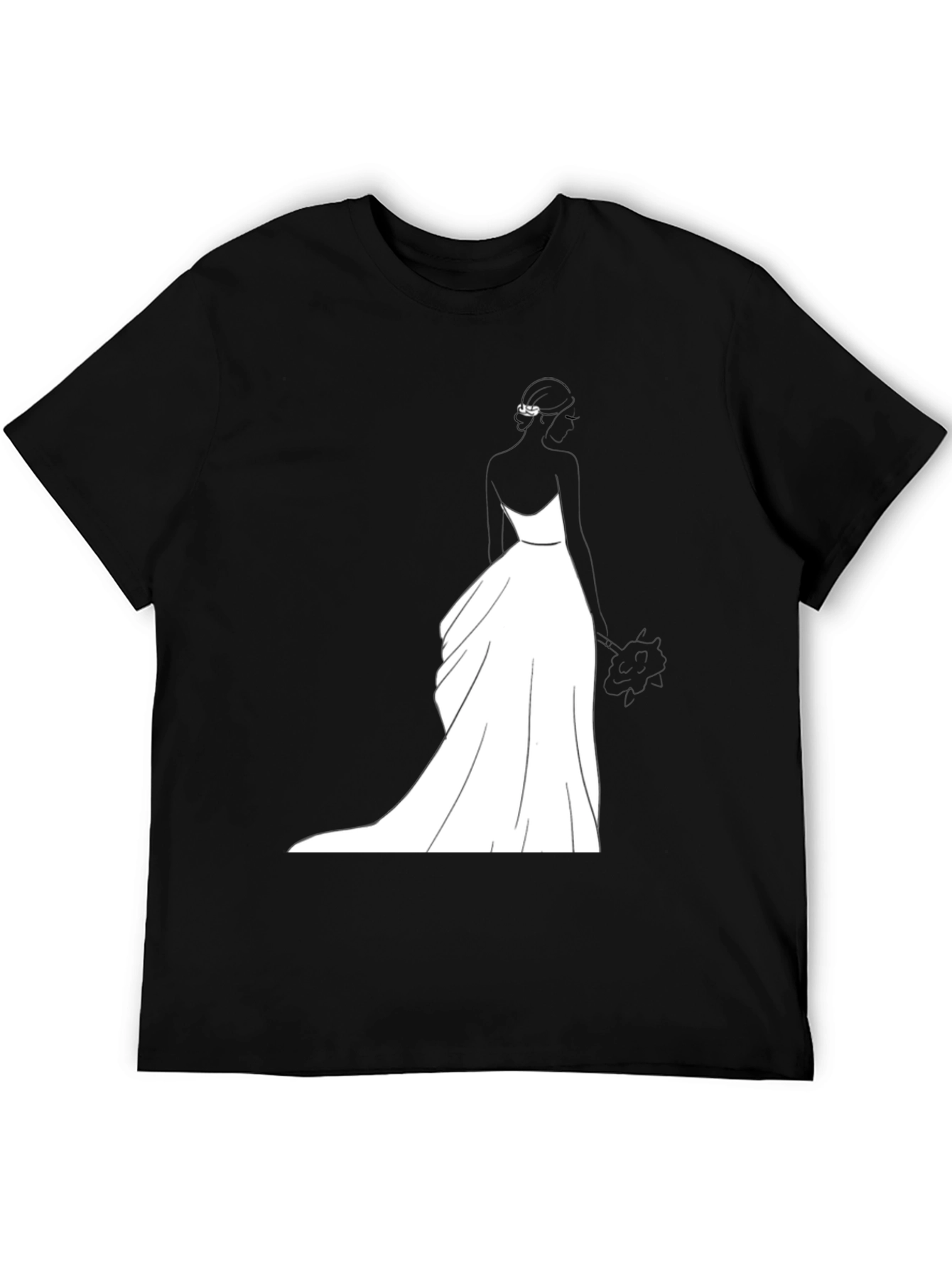 Bride Graphic T-Shirt - Black Wedding Design - 5