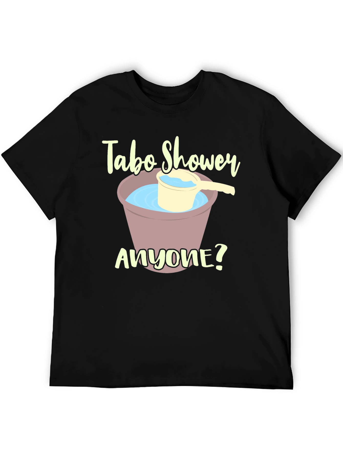 Tabo Shower T-Shirt - Unique Novelty Tee - 5