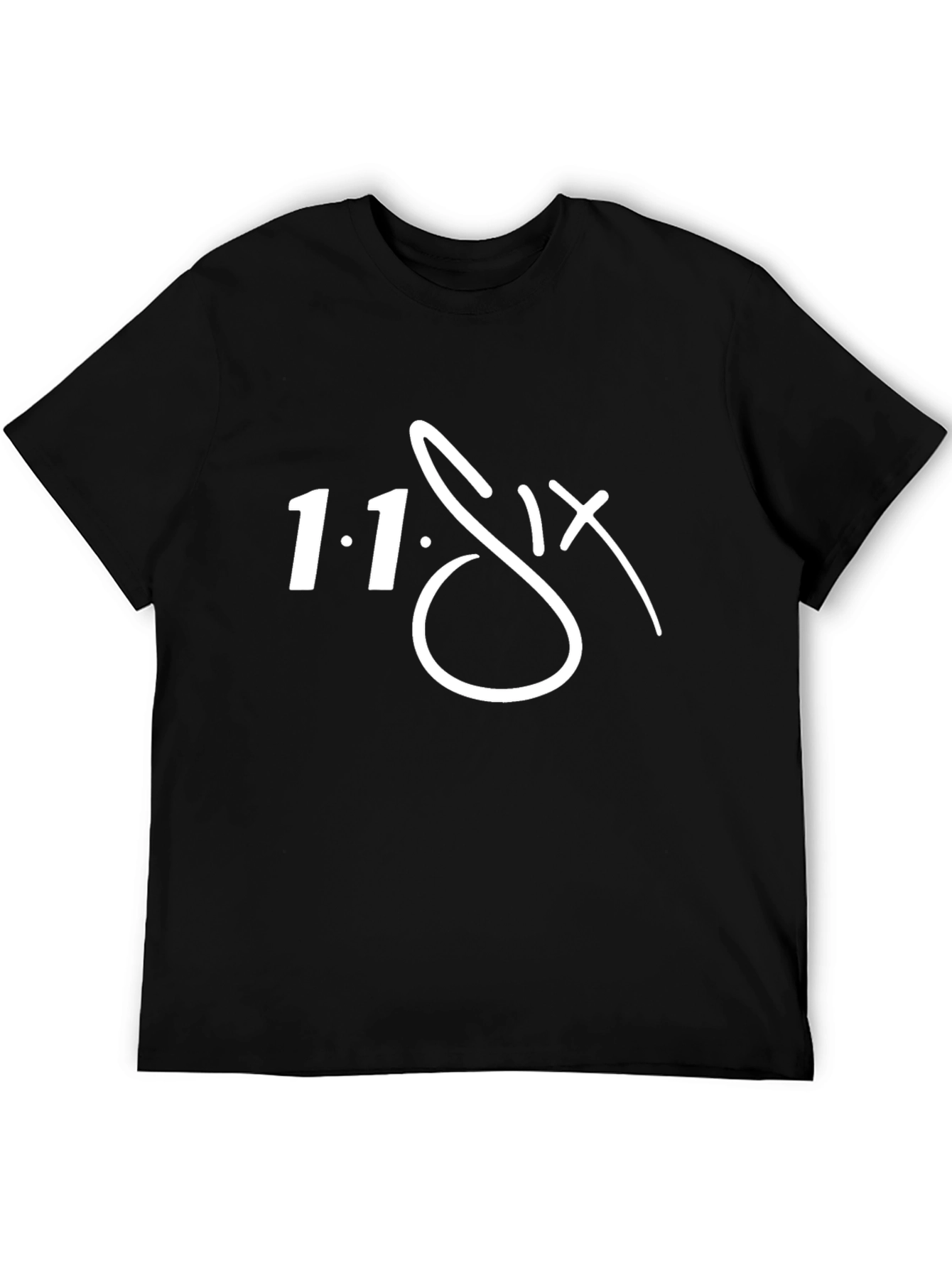 Black 1.1.Six T-Shirt - Stylish Graphic Tee view 5